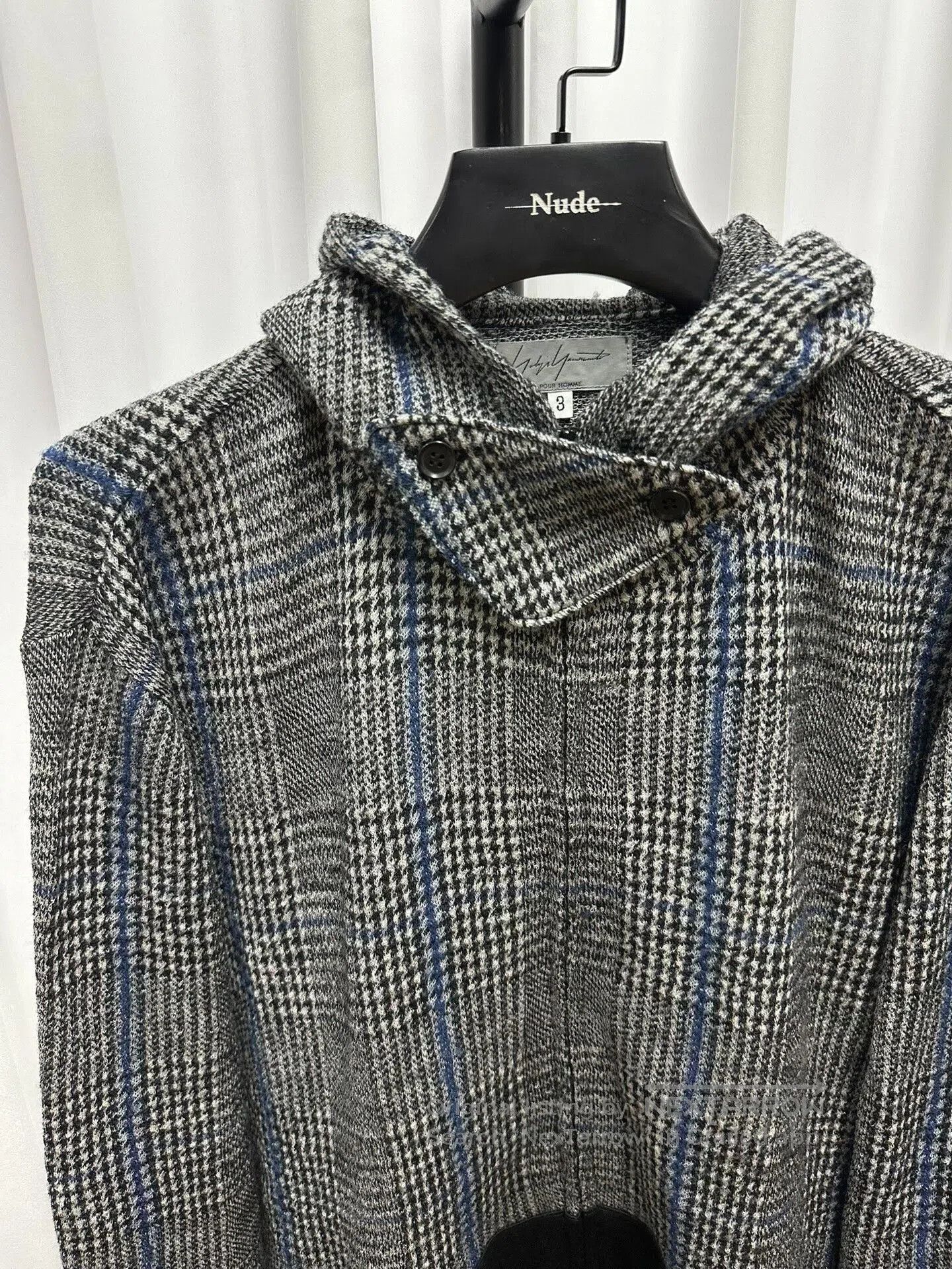 Yohji Yamamoto Yohji Yamamoto Wool Hooded Sweater Coat. Size US L / EU 52-54 / 3 - 2 Thumbnail