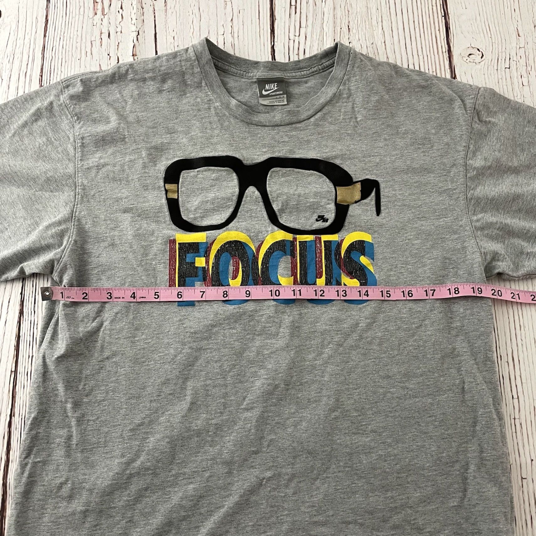 Nike Nike Focus T-Shirt Nike Focus Gray Short Sleeve Men Large Shirt Mens Size US L / EU 52-54 / 3 - 4 Thumbnail