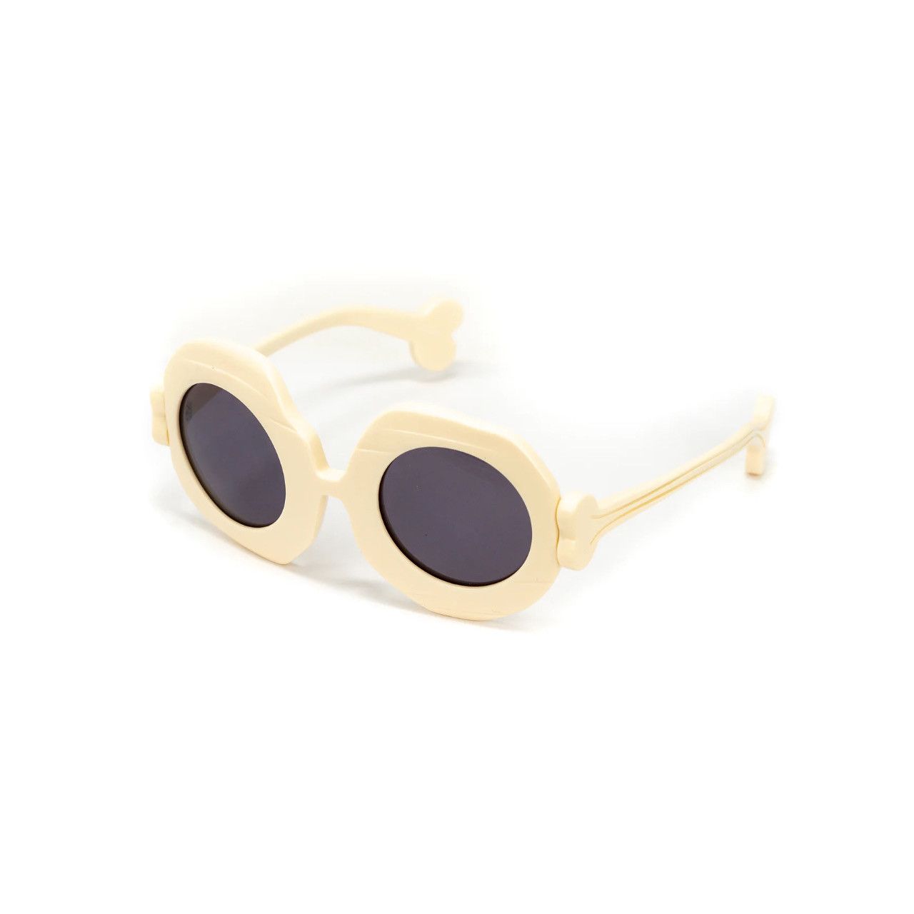 Jeremy Scott Jeremy Scott Oversized Sunglasses Bones Special Cream Grey Size ONE SIZE - 1 Thumbnail