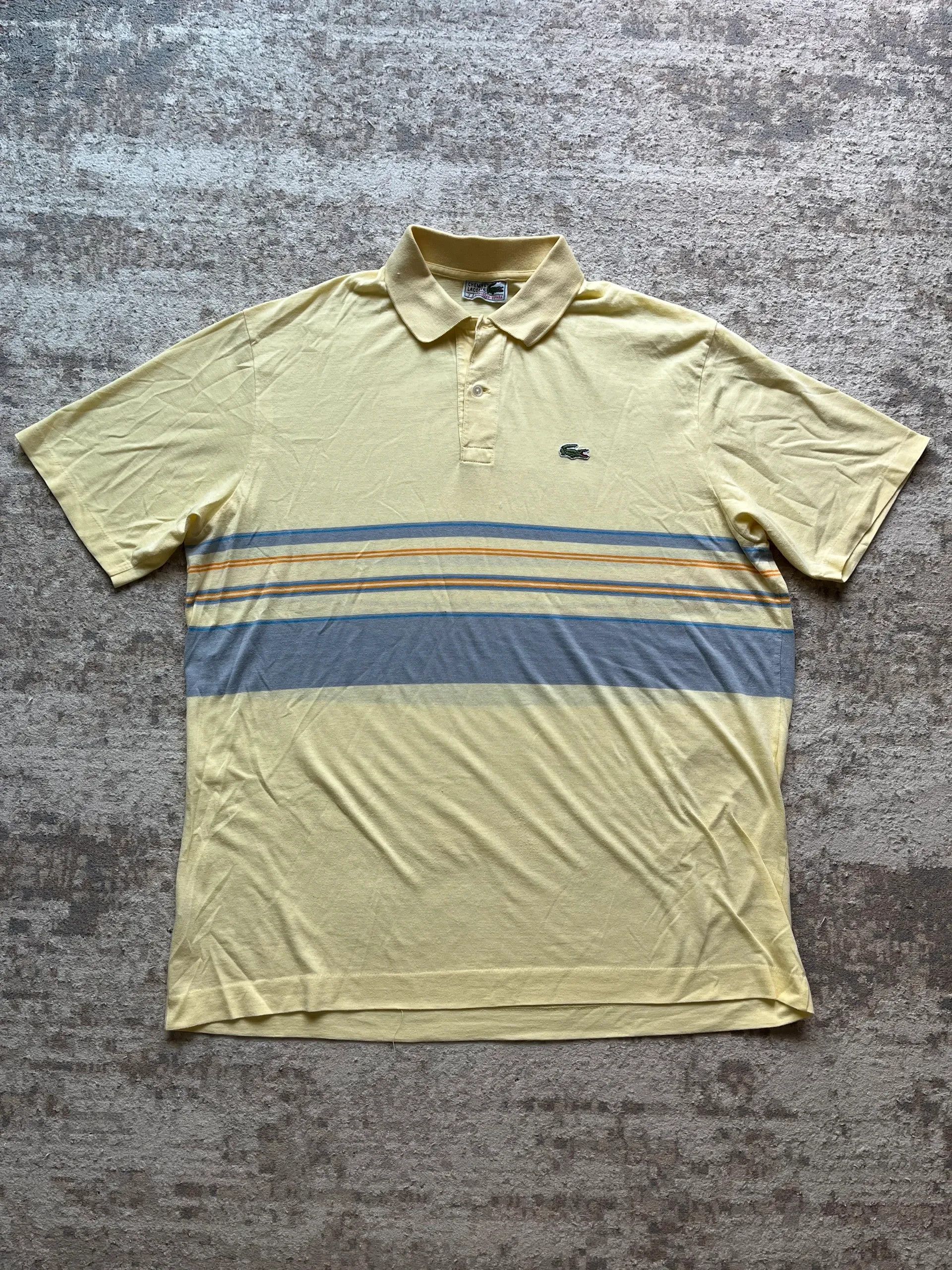 Lacoste Lacoste Polo Shirts Vintage 90's Sz 7 / XL Yellow Size US XL / EU 56 / 4 - 1 Thumbnail