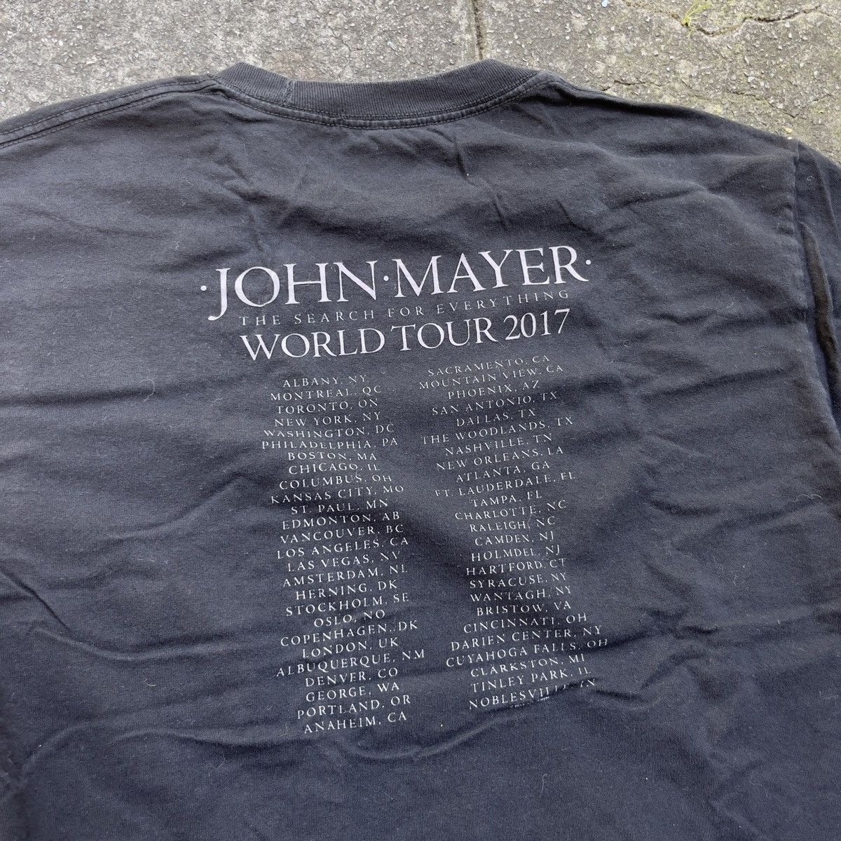 Band Tees 2017 JOHN MAYER WORLD TOUR Size US L / EU 52-54 / 3 - 6 Thumbnail