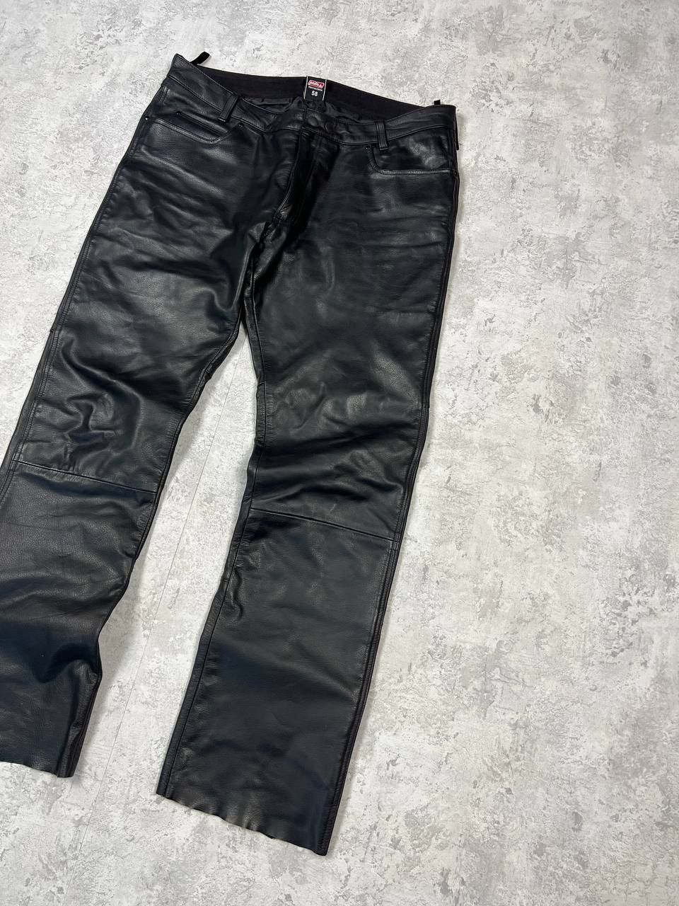 Genuine Leather Polo Vintage Y2K Genuine Leather Moto Pants Size US 43 - 3 Thumbnail