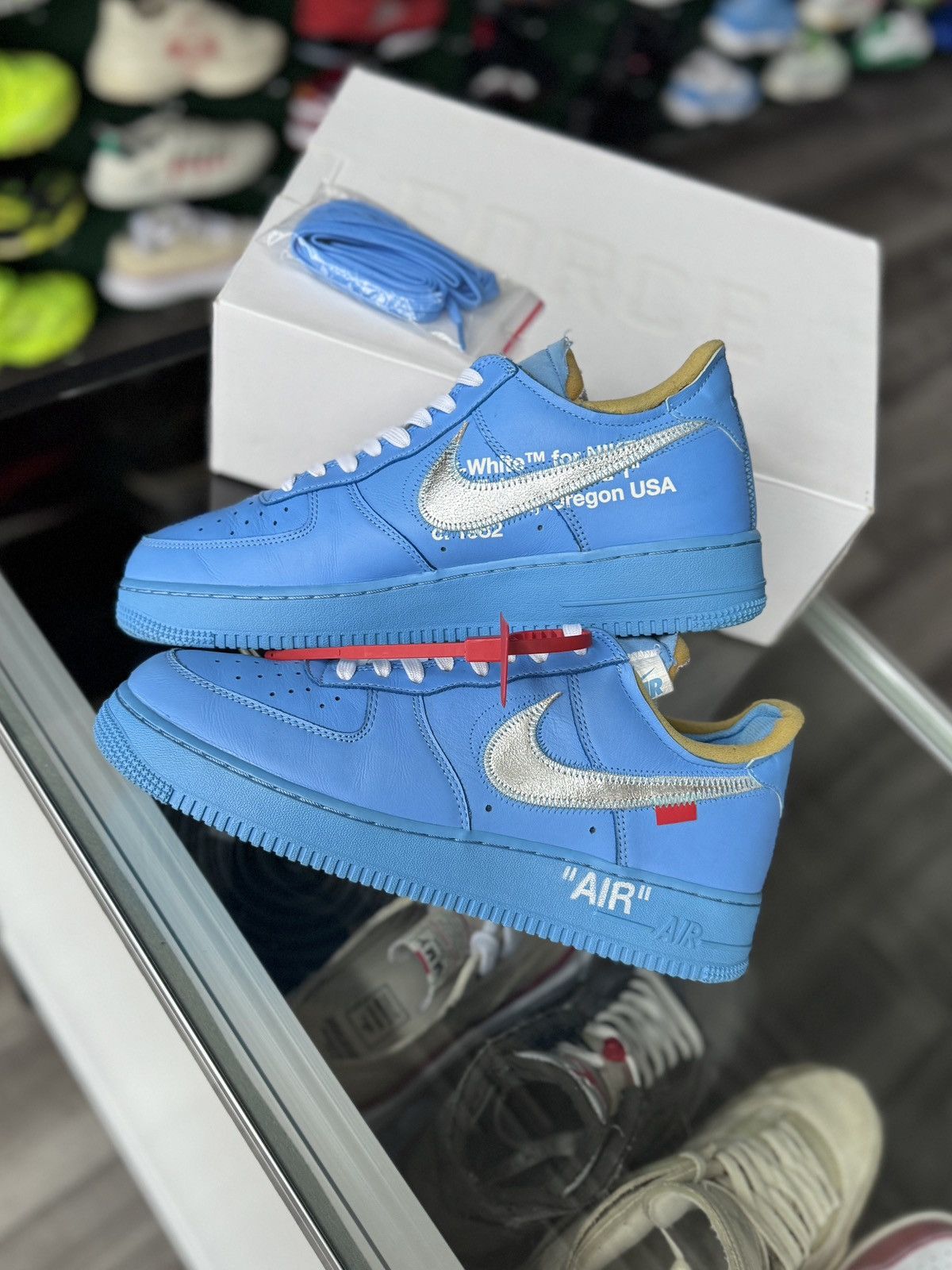 Nike × Off-White Nike Air Force 1 Low '07 x Off-White MCA OG All CLEAN Size US 10.5 / EU 43-44 - 4 Thumbnail