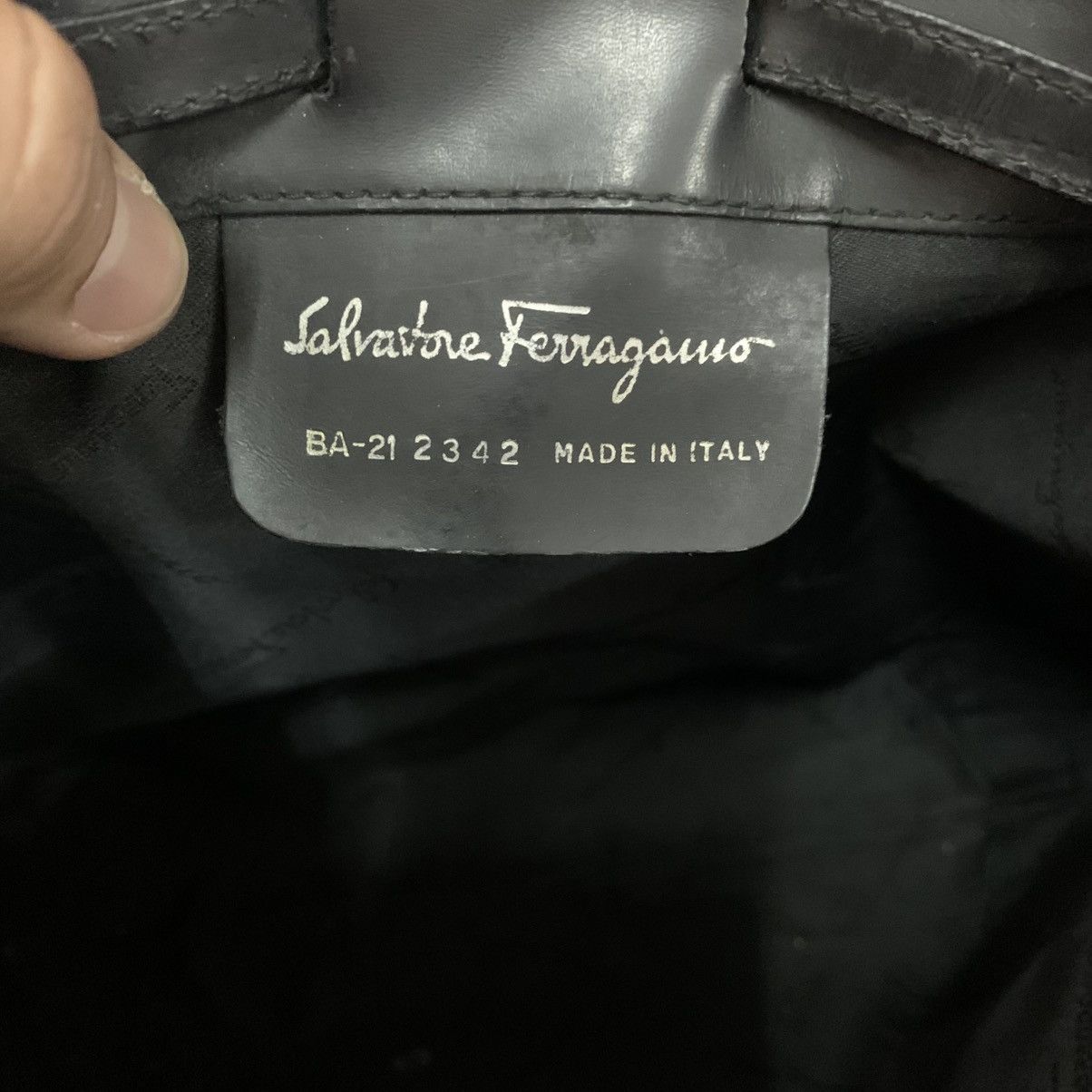 Salvatore Ferragamo Salvatore Ferragamo Black Bucket Bag Size ONE SIZE - 13 Thumbnail