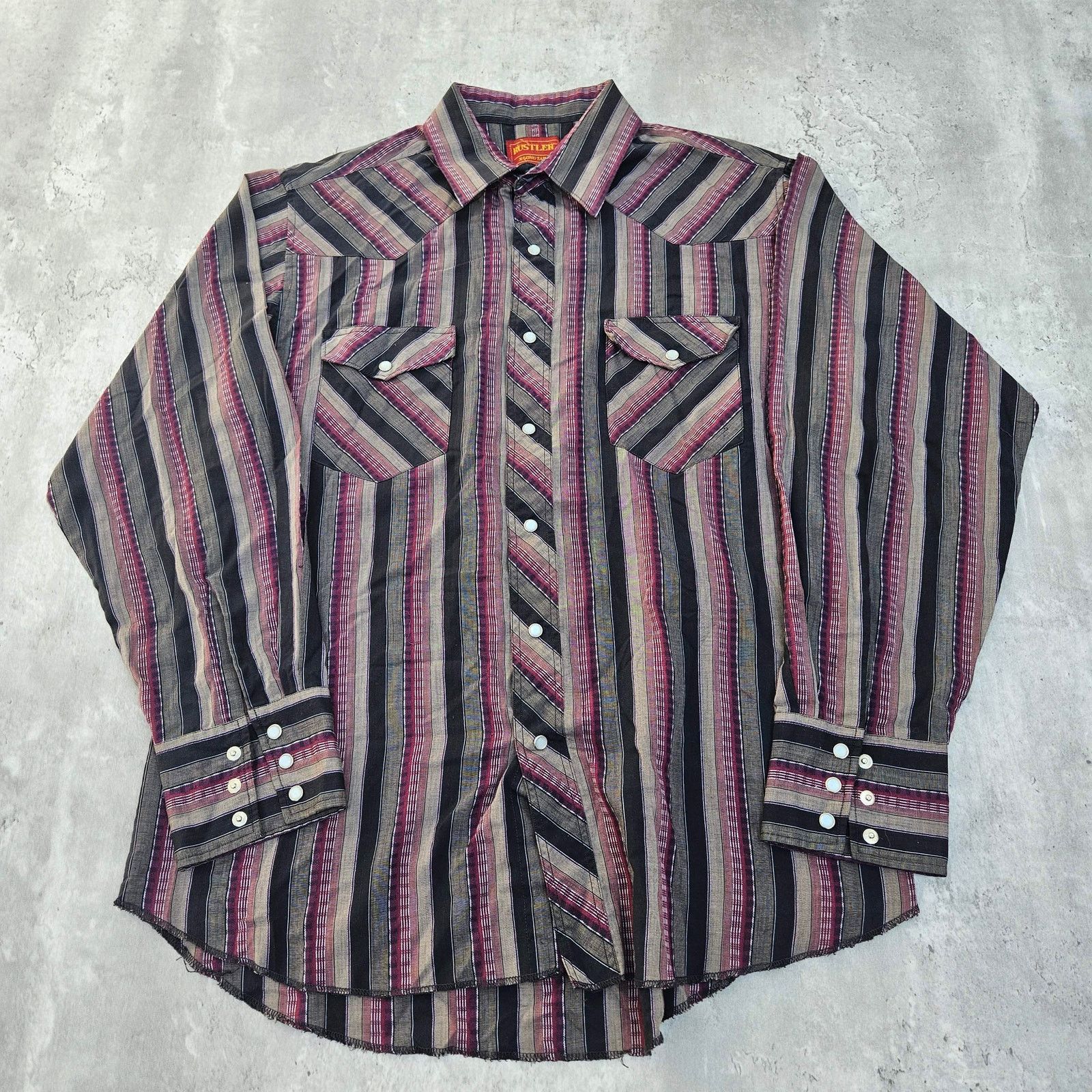 Rustler Vintage Rustler Western Shirt Pearl Snap Button Down Size L Size US L / EU 52-54 / 3 - 1 Thumbnail