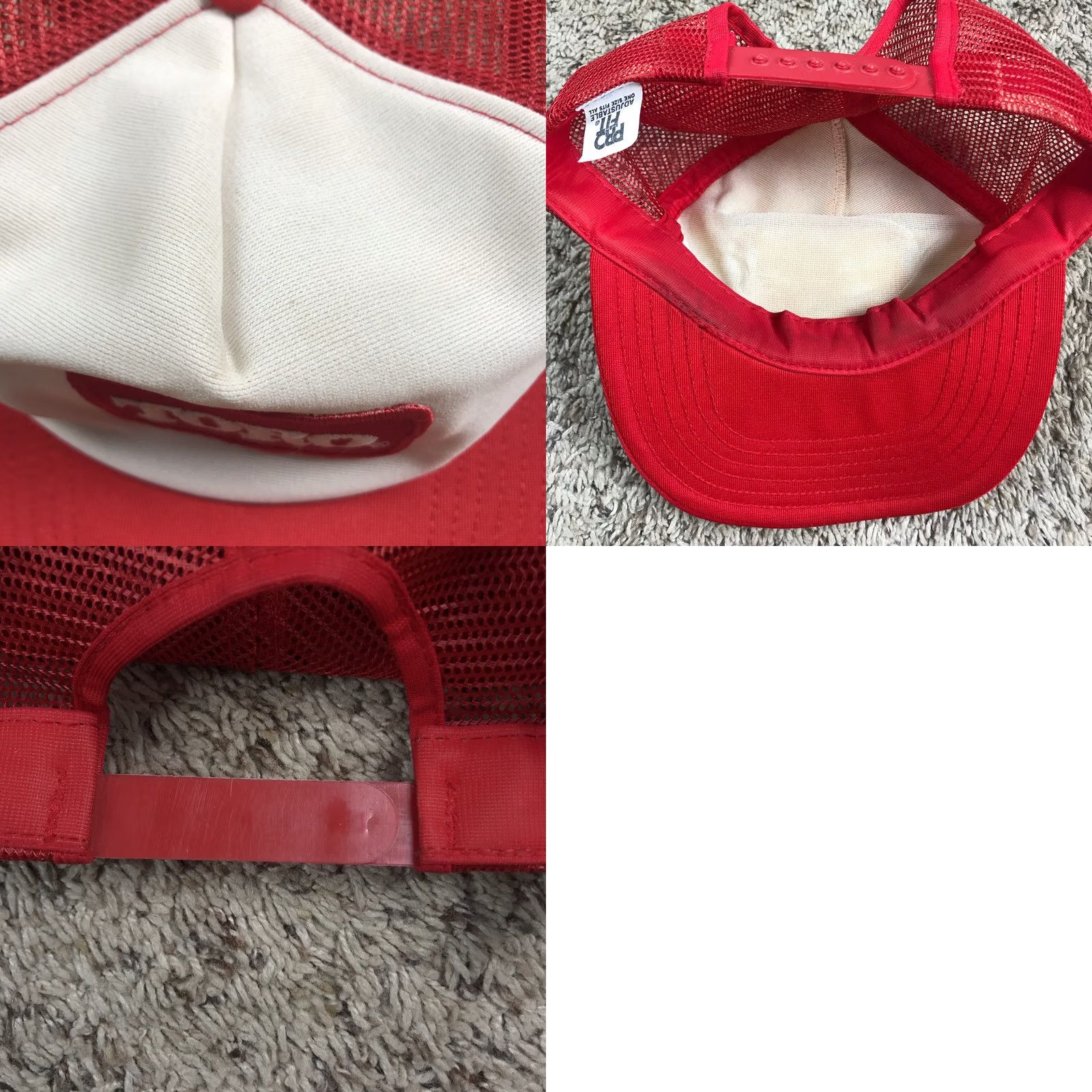 Vintage VINTAGE Toro Patch Snapback Trucker Farmer Hat White Red Cap USA Men One Size Adjustable Breathable Lightweight United States Made USA Size ONE SIZE - 8 Thumbnail
