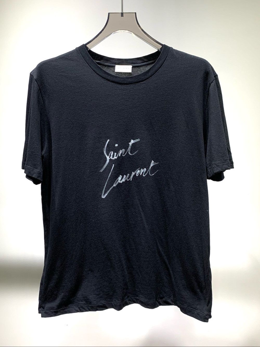 Saint Laurent Paris Saint Laurent Signature Logo T-Shirt Size XS Size XS / US 0-2 / IT 36-38 - 1 Thumbnail
