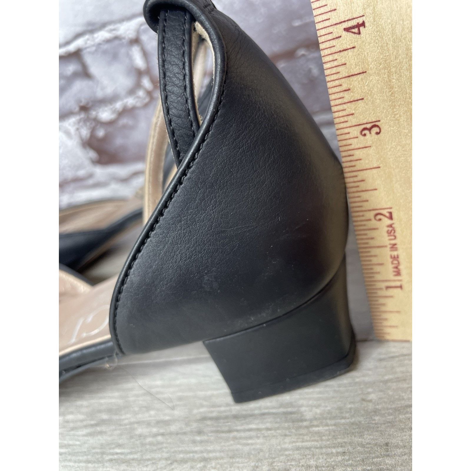 AGLINI AGL Attilio Giusti Leombruni Black Leather Pointed Strap Hee Size US 8.5 / IT 38.5 - 12 Thumbnail