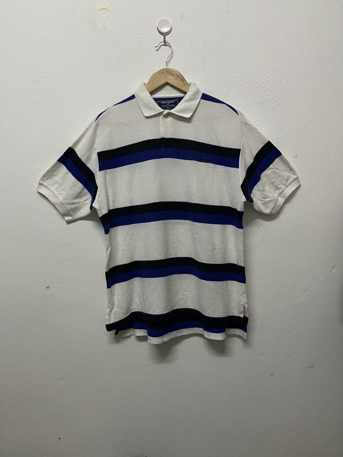 Polo Ralph Lauren 90s POLO SPORT BY RALPH LAUREN STRIPES POLO SHIRT Size US S / EU 44-46 / 1 - 1 Thumbnail