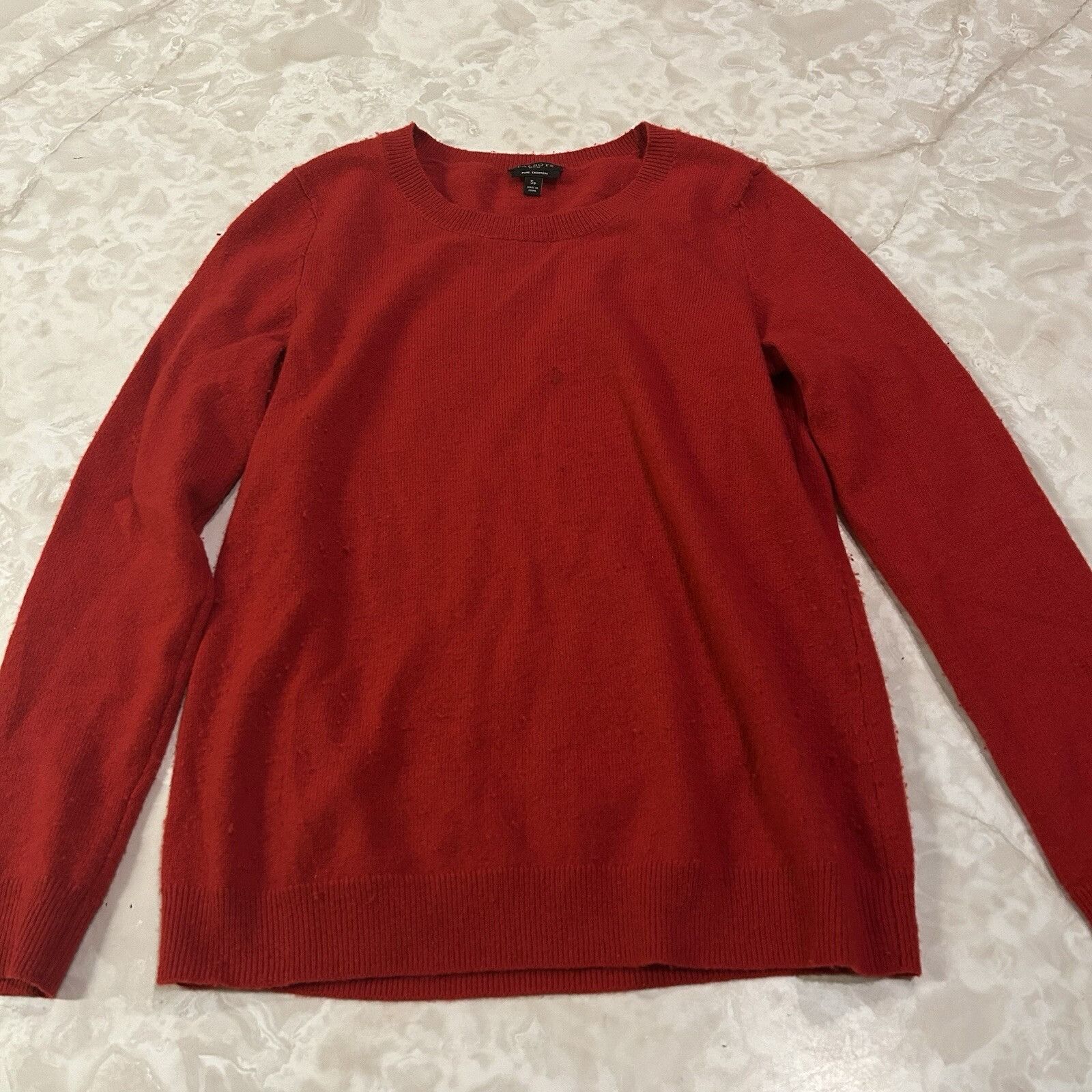 Talbots Talbots 100% Cashmere Sweater Womens Petites Small Sp Red Ro Size S / US 4 / IT 40 - 1 Thumbnail
