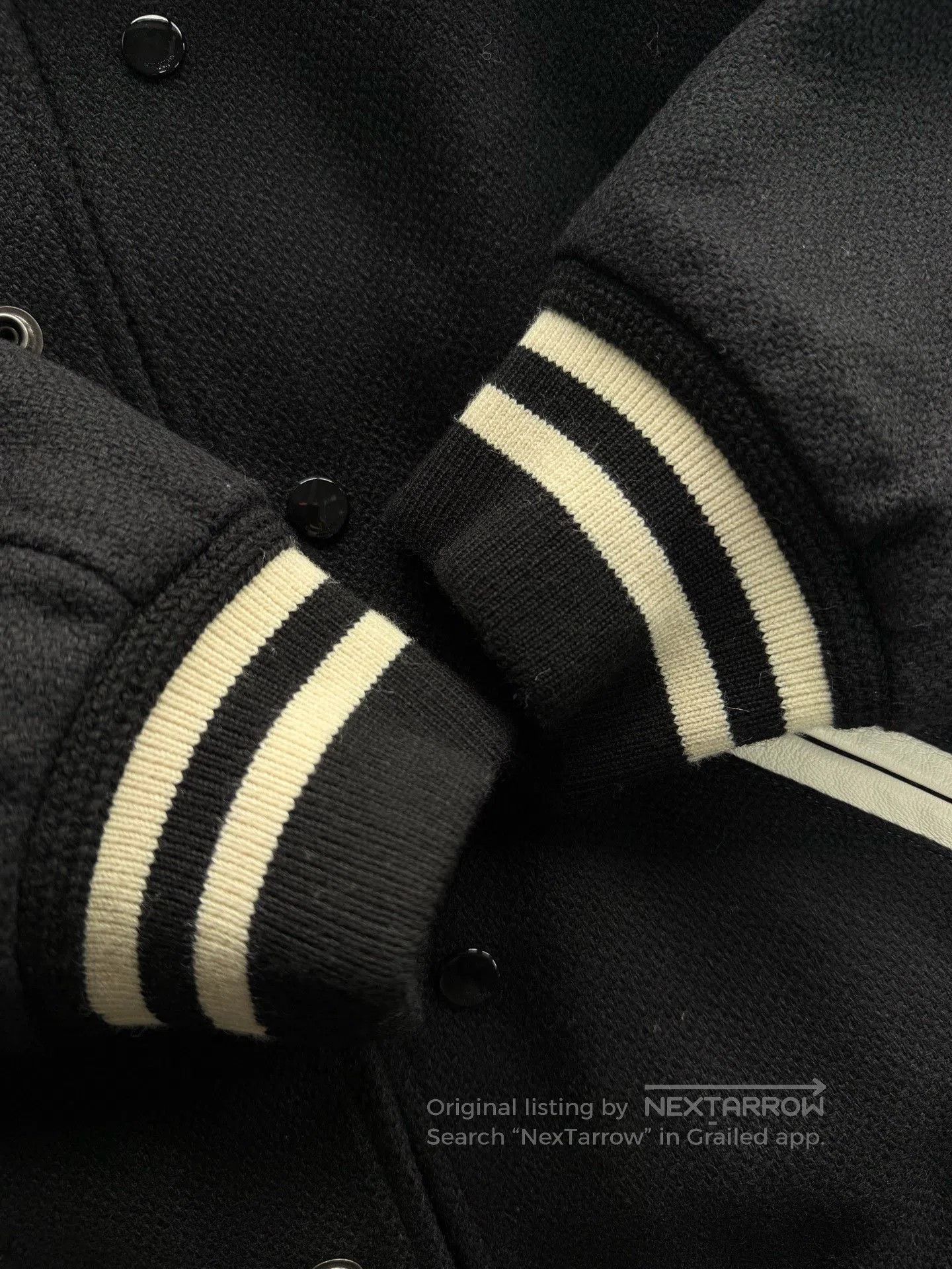 Saint Laurent Paris Saint Laurent Black White Varsity Jacket. Size US L / EU 52-54 / 3 - 6 Thumbnail