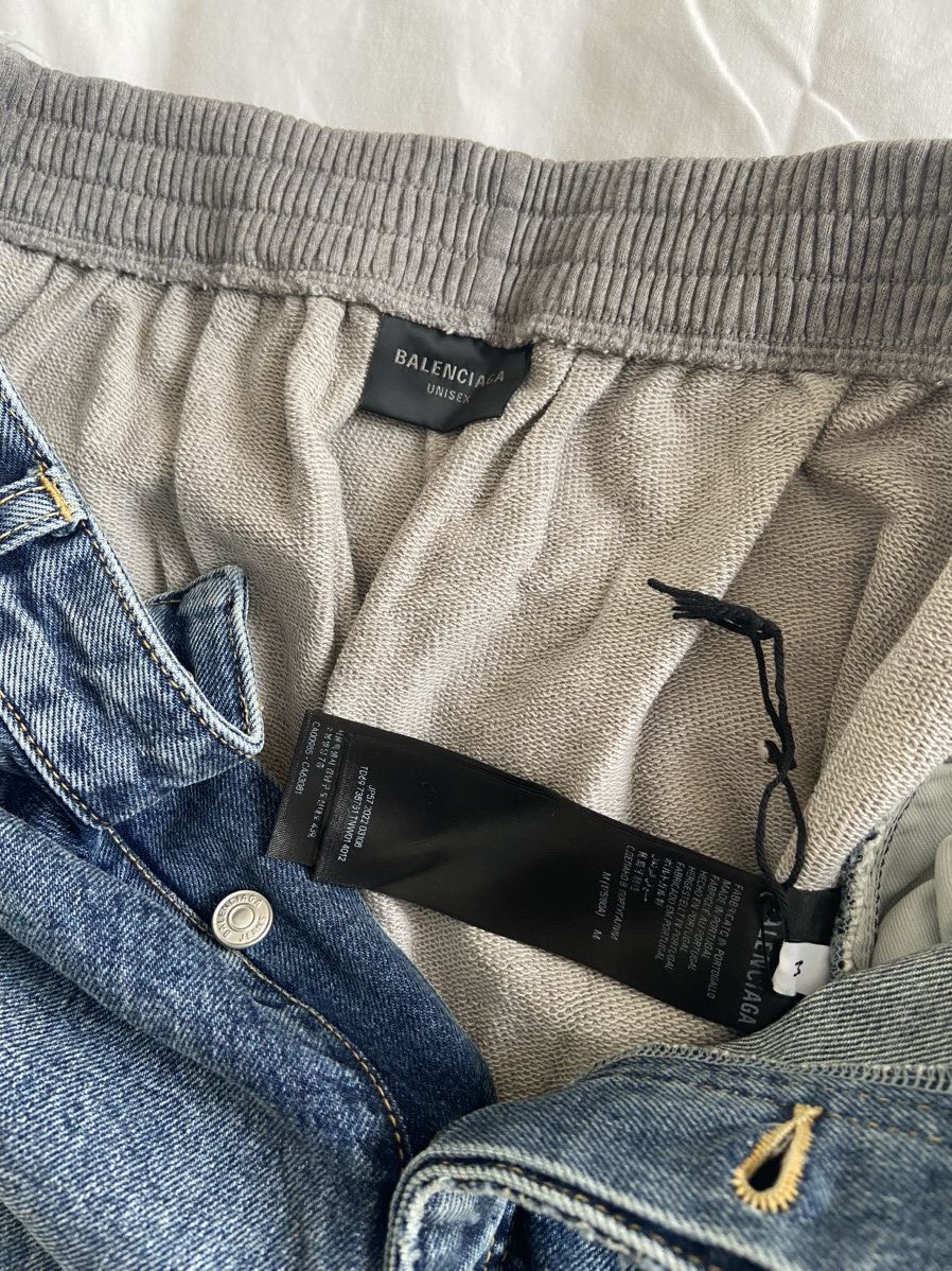 Balenciaga Balenciaga mud show hybrid jeans Size US 34 / EU 50 - 3 Thumbnail