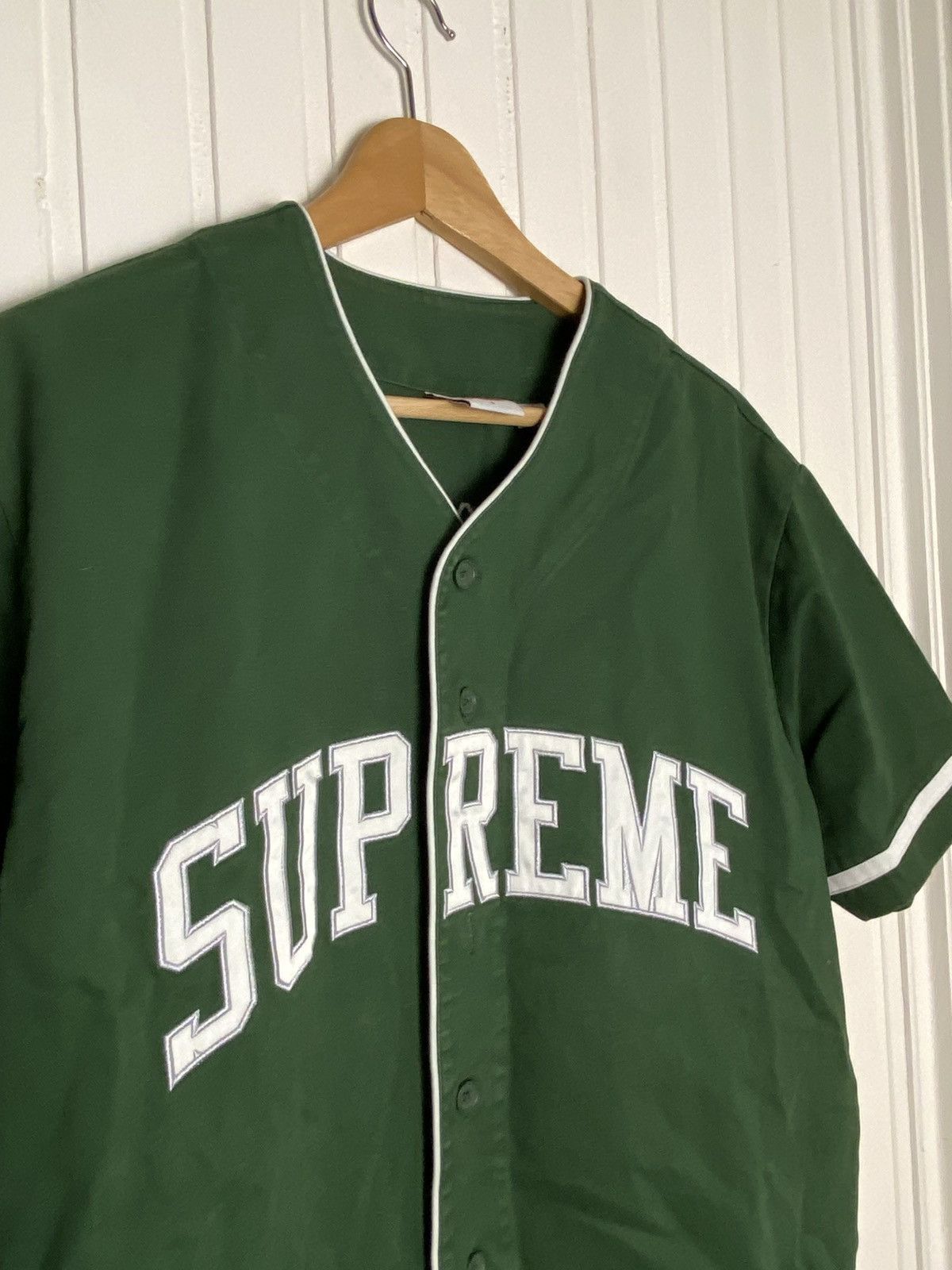 Supreme Used Supreme Timberland Baseball Jersey Green Size S Size US S / EU 44-46 / 1 - 5 Thumbnail