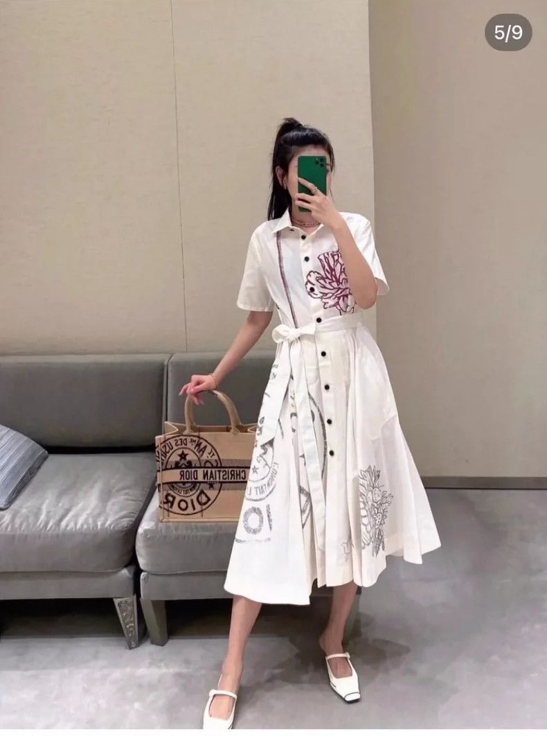 button shirt dress Sample Lovelet Button Up Collared Neck Long Sleeve Shirt Dress