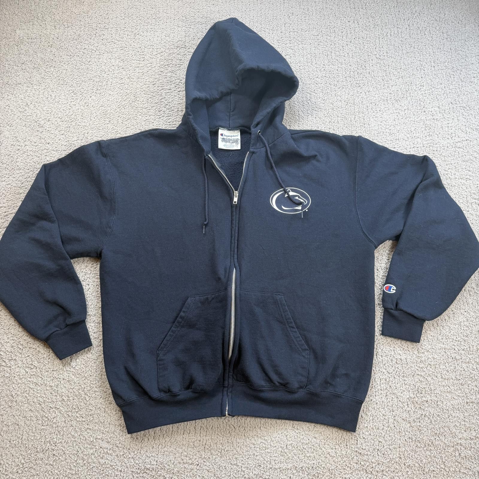Champion Champion Penn State Nittany Lions Full Zip Hoodie Sweatshirt Size US L / EU 52-54 / 3 - 1 Thumbnail
