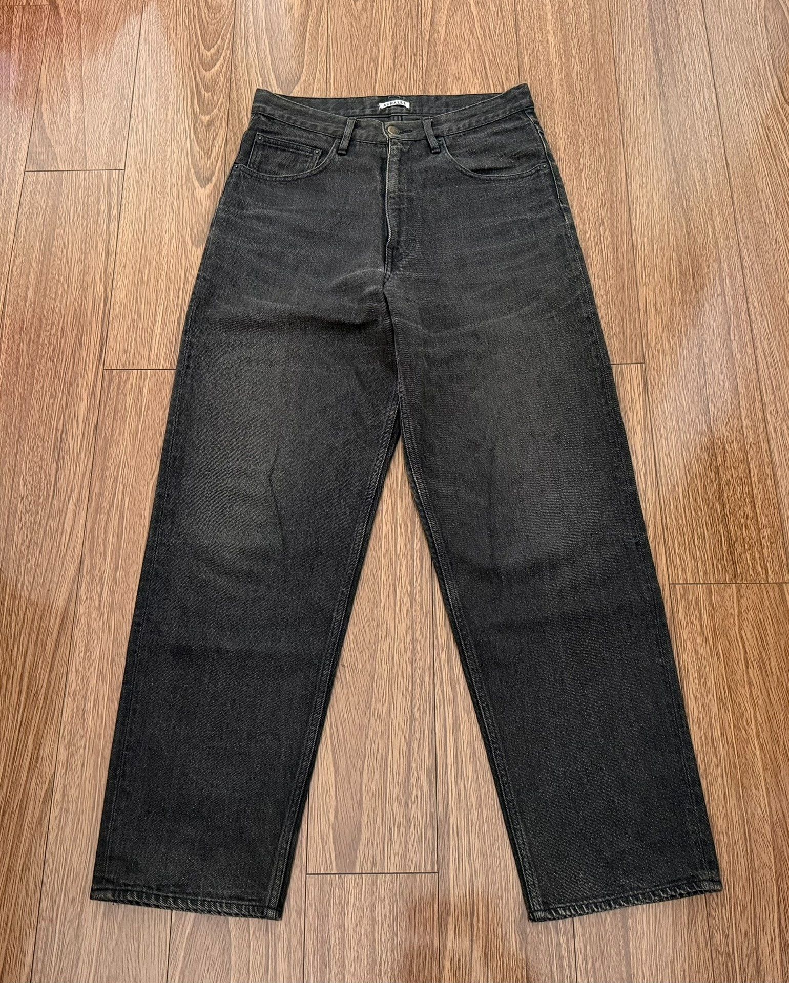 Auralee AURALEE Selvedge Faded Heavy Denim Wide Pants Size US 30 / EU 46 - 4 Thumbnail