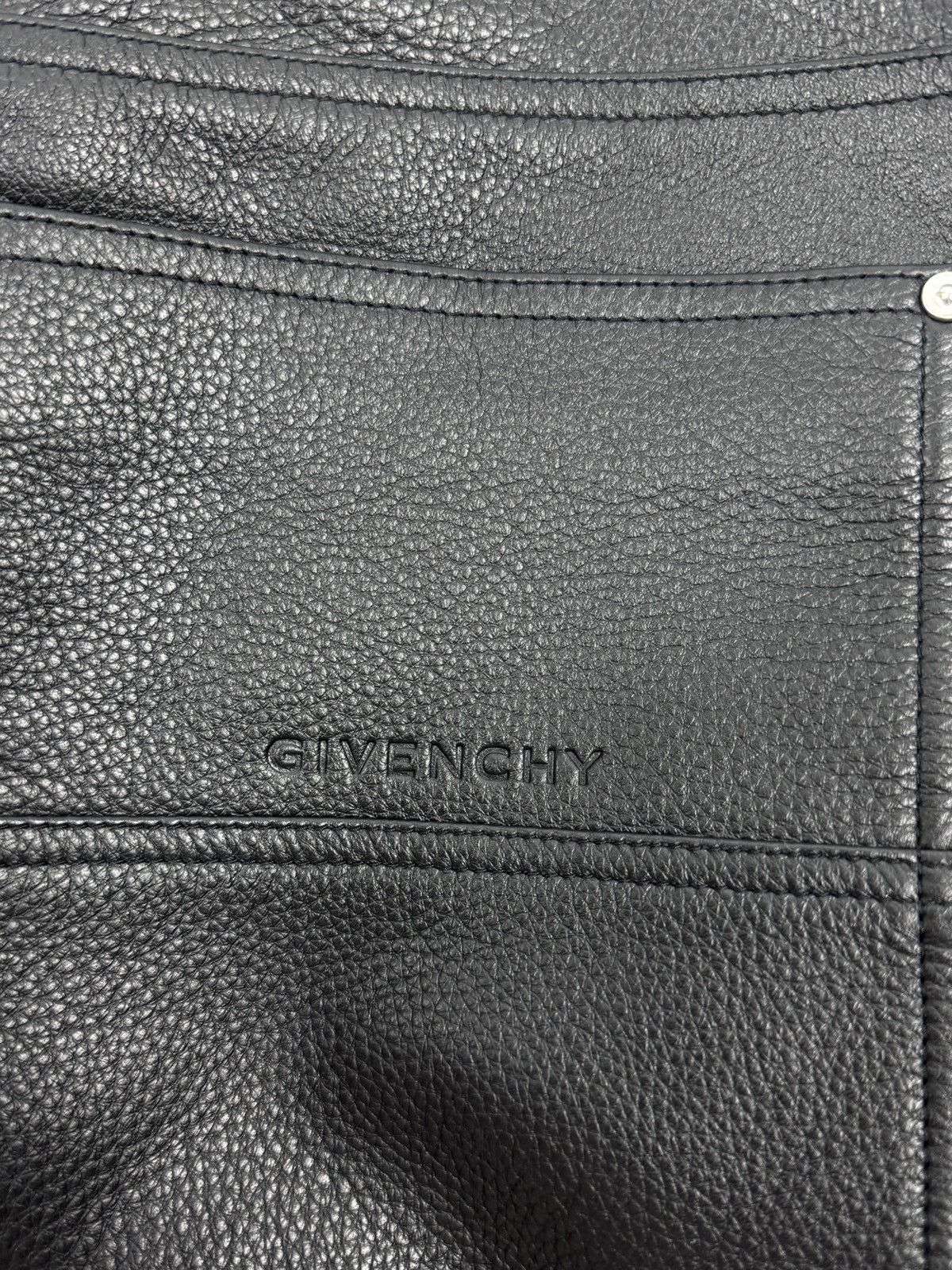 Givenchy BY MATHEW WILLIAMS LEATHER CARPENTER PANTS Size US 30 / EU 46 - 3 Thumbnail