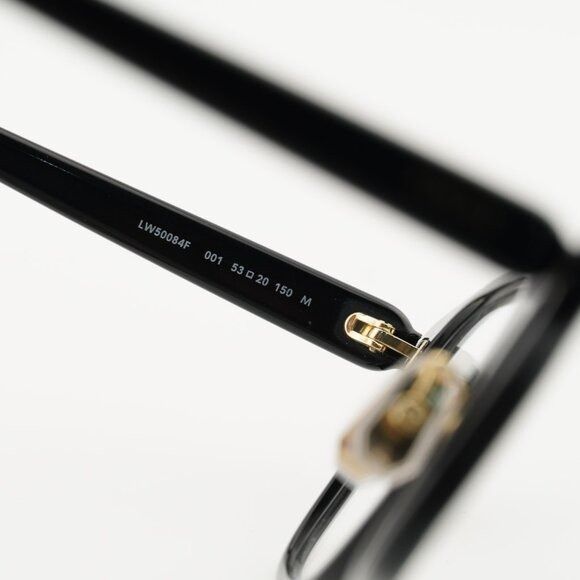Loewe Loewe LW50084F 001 Eyeglasses Shiny Black 53mm Square Frame Size ONE SIZE - 8 Thumbnail
