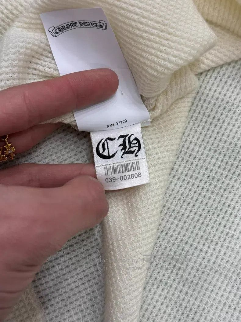 Chrome Hearts CHROME HEARTS Size L Beige Henry Neck Waffle Seven-Eighths Size US L / EU 52-54 / 3 - 6 Thumbnail