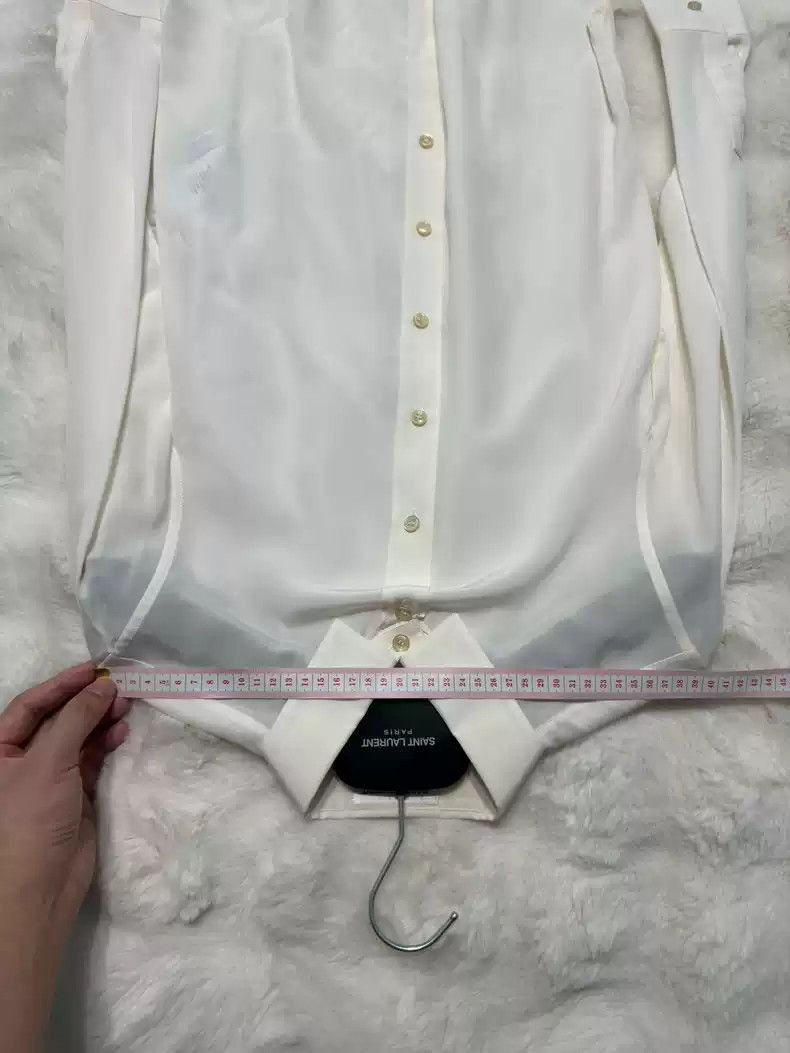 Saint Laurent Paris Saint Laurent Paris saint laurent Xiu style silk shirt-250 Size XS / US 0-2 / IT 36-38 - 7 Thumbnail