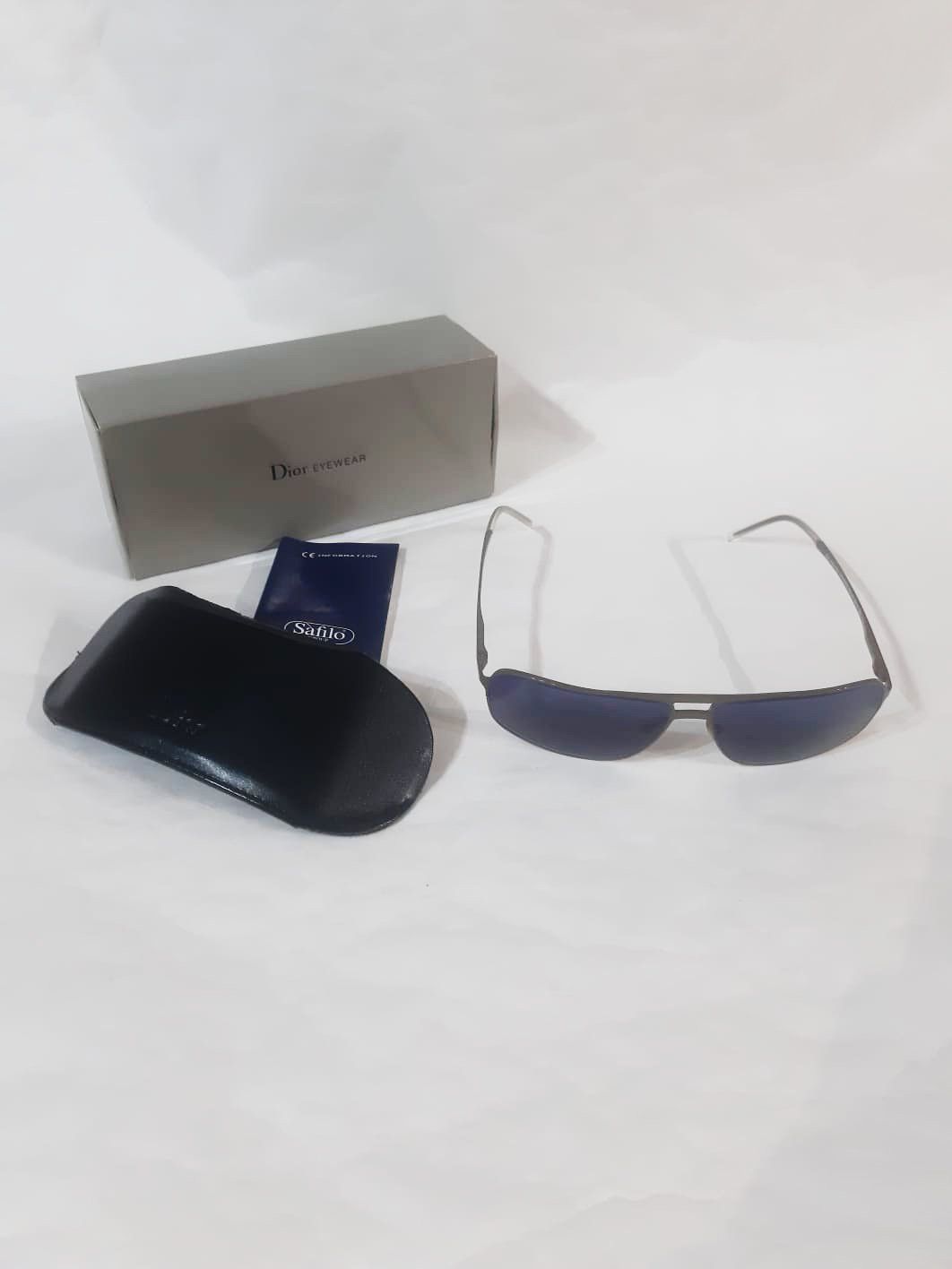 Dior SS 2005 "Beck" Dior X Hedi Slimane Blue Lense Small Glasses Size ONE SIZE - 6 Thumbnail