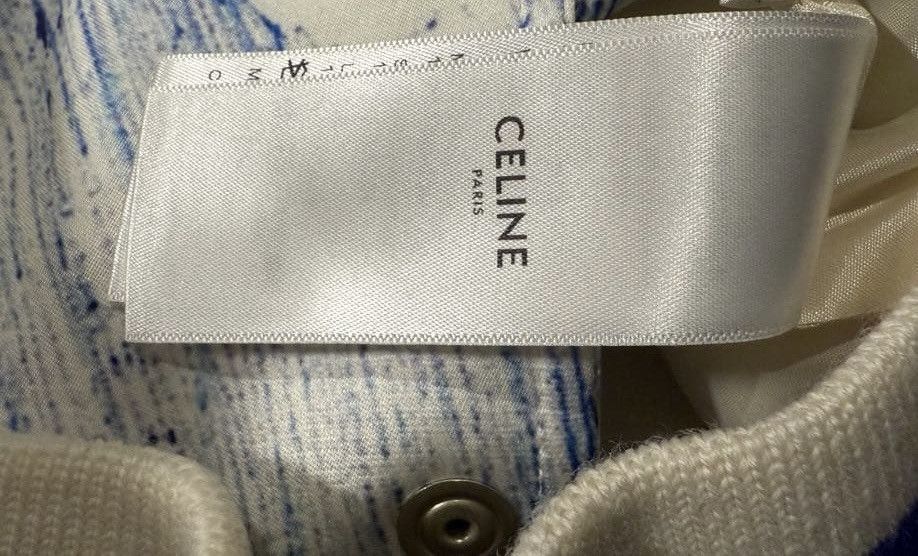 Celine Celine 24SS wave printing silk souvenir varsity jacket sz46 Size US S / EU 44-46 / 1 - 3 Thumbnail