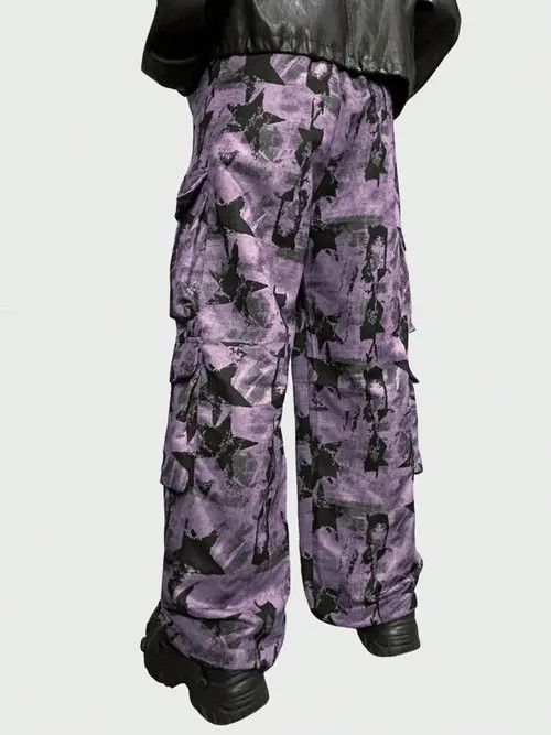 Japanese Brand Parachute Cargo multi-pocket pants gorpcore Wide leg Y2k Size US 34 / EU 50 - 5 Thumbnail