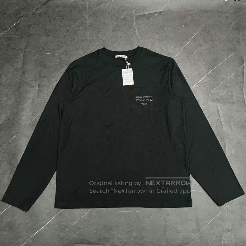 Acne Studios Acne Studios 1996 Series Small Logo Round Neck Long Sleeve Size US M / EU 48-50 / 2 - 1 Thumbnail