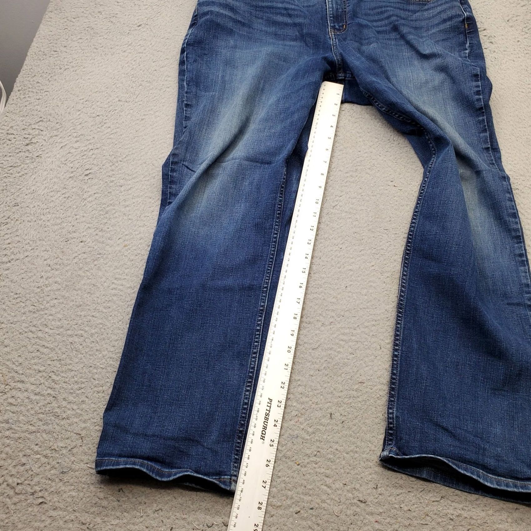 Vintage L.L. Bean Mens 42x30 Blue Denim Stretch Straight Jeans Size 42 Regular Vintage? No Size US 42 / EU 58 - 5 Thumbnail