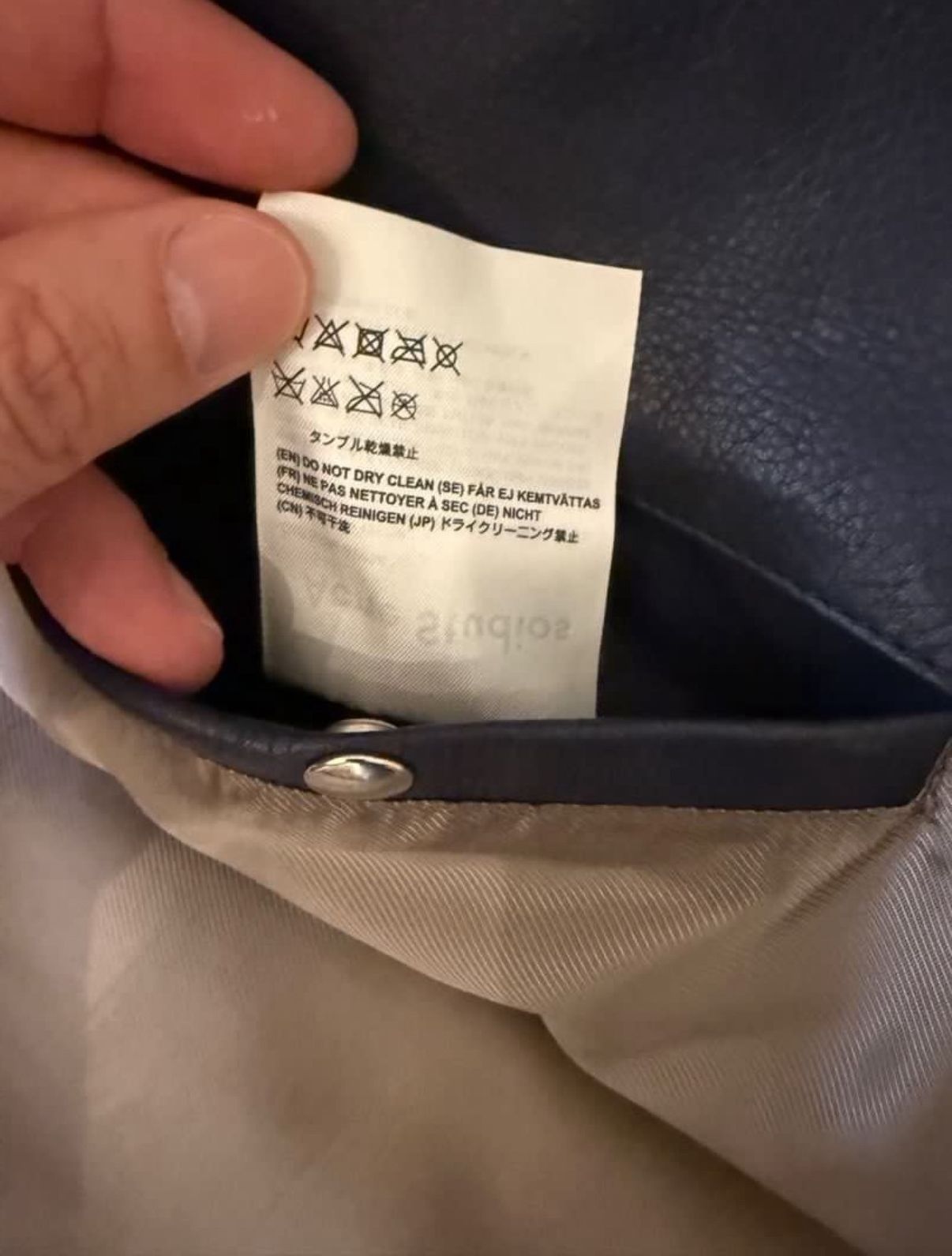 Acne Studios Acne Studios Gibson AW14 Blue Leather Jacket Size US M / EU 48-50 / 2 - 5 Thumbnail