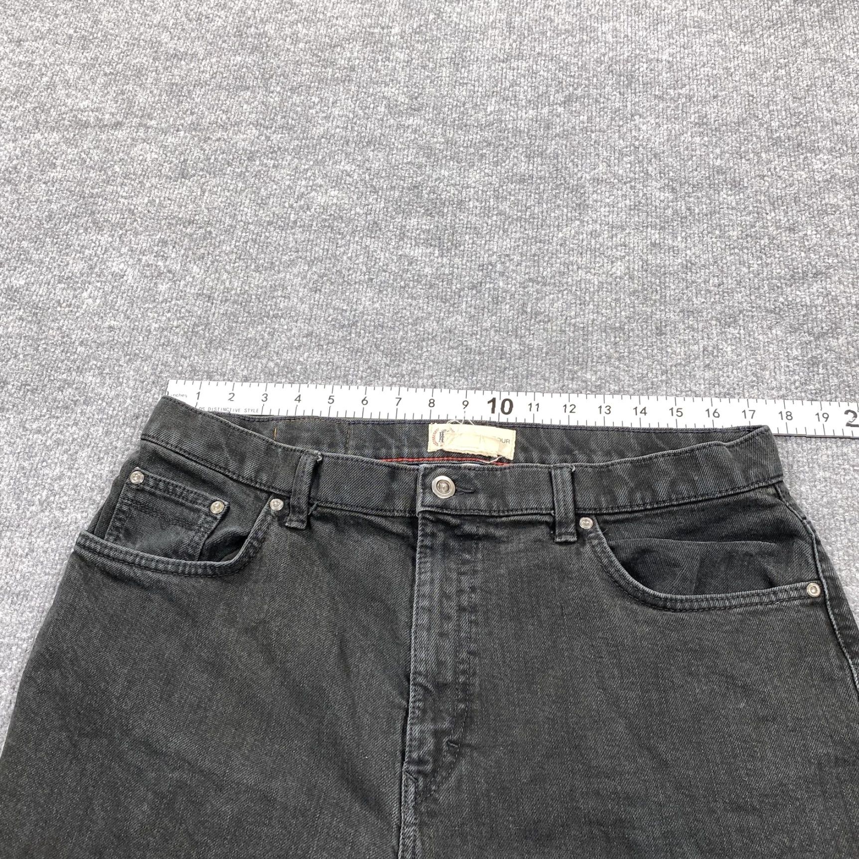 Marks & Spencer Marks & Spencer Blue Harbour Jeans Mens 36x31 Black Straight Leg Denim Dark Wash Size US 36 / EU 52 - 7 Thumbnail