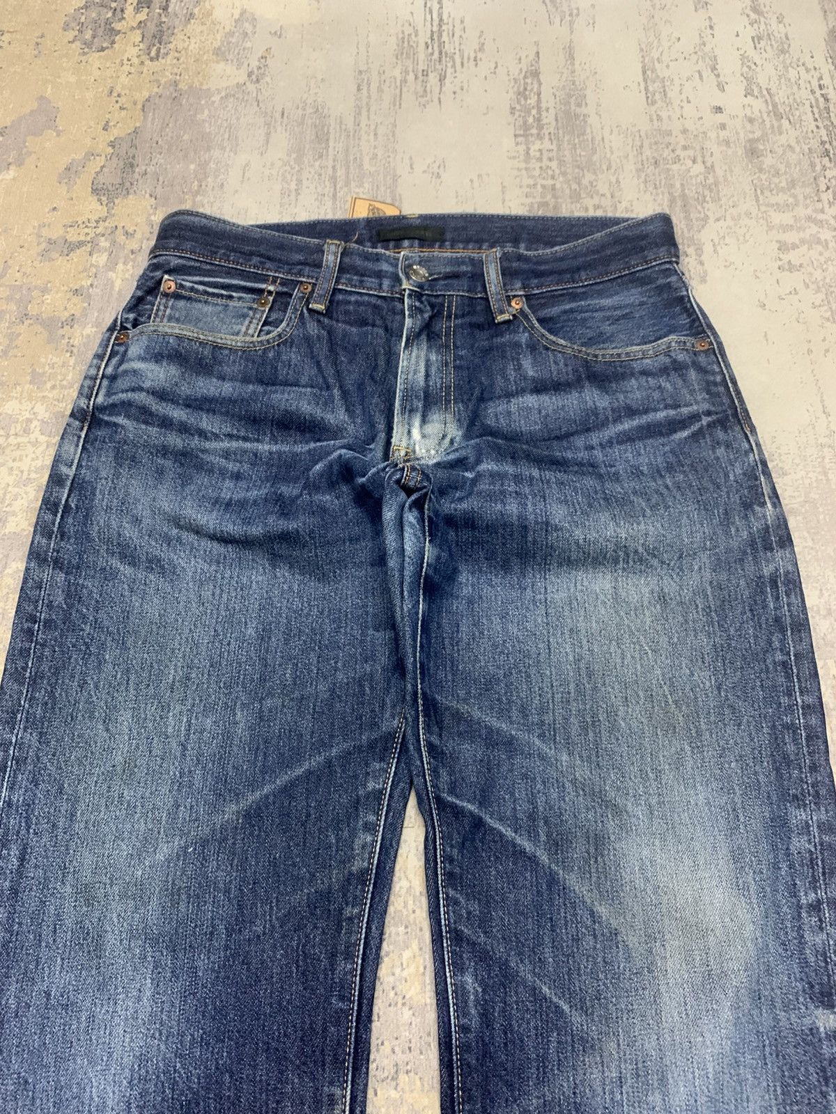Japanese Brand Vintage Uniqlo Rusty Claw Mark Japanese Denim Jeans Size US 32 / EU 48 - 2 Thumbnail