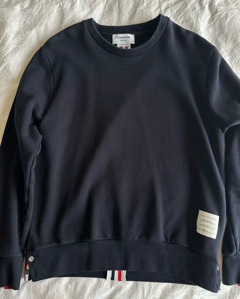 Thom Browne Thom browne Back color stripe knitted pullover sweatshirt 2 Size US M / EU 48-50 / 2 - 1 Thumbnail