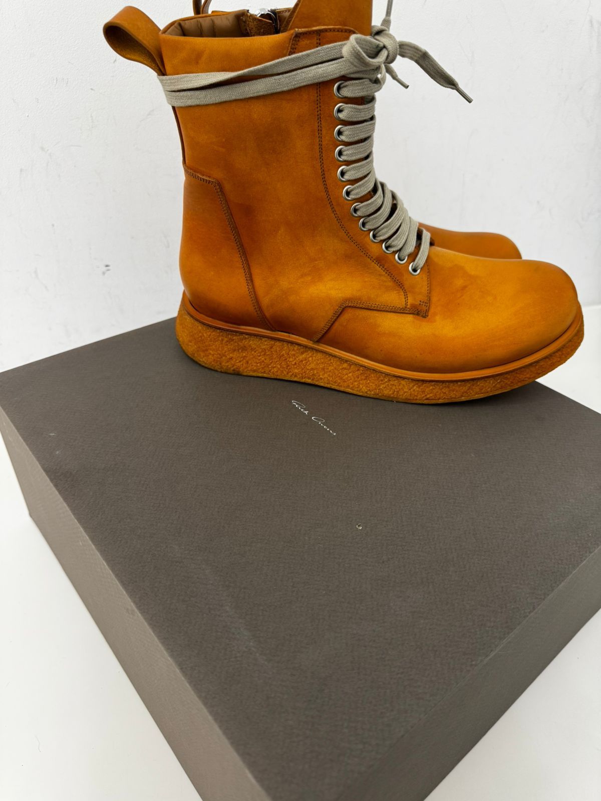 Rick Owens RICK OWENS LACEUP PARA BOOTS Size US 11 / EU 44 - 3 Thumbnail