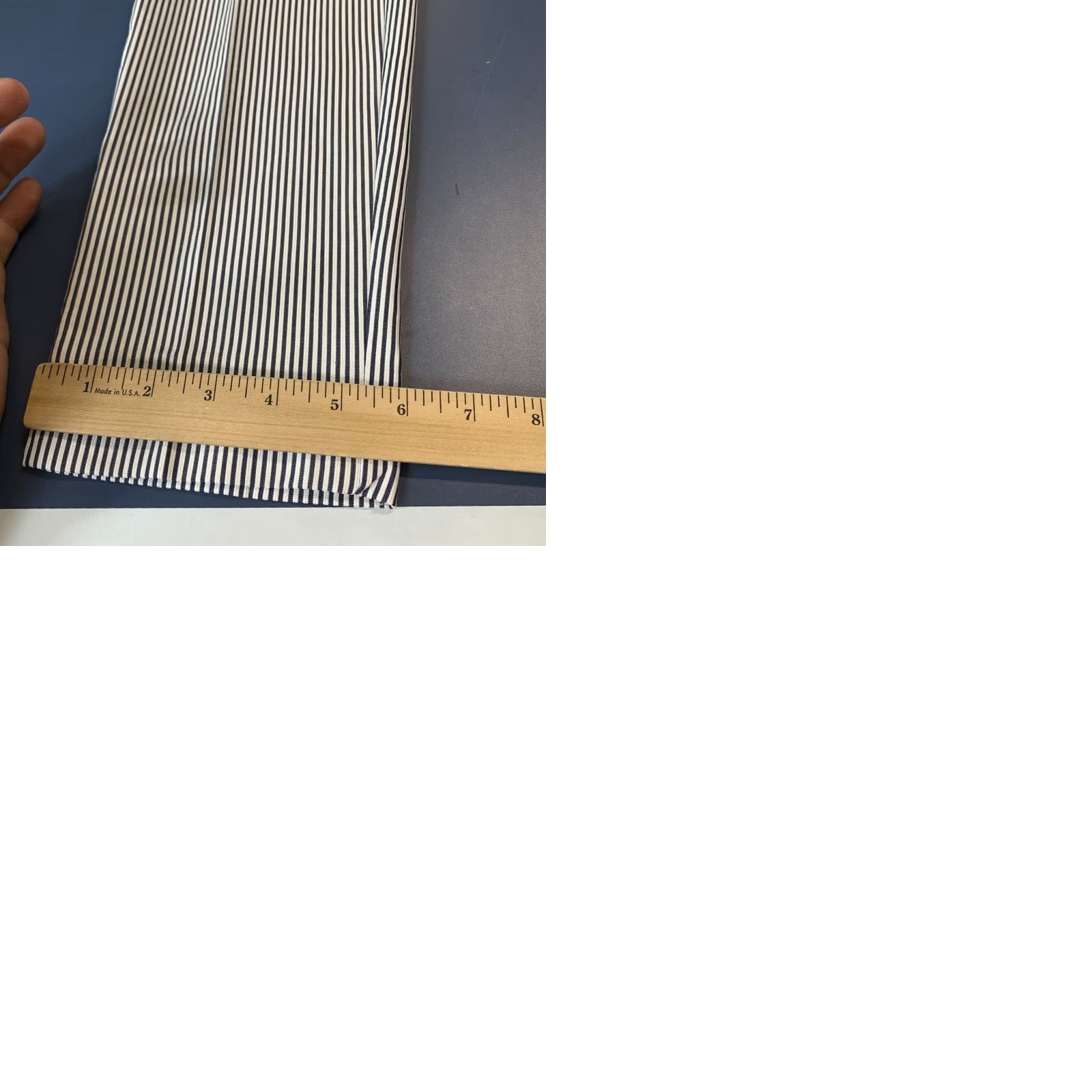 Anne Klein NEW Anne Klein Dress Pants Womens Size 2 Fits 29x27 Blue White Striped NWT Size 26" / US 2 / IT 38 - 11 Thumbnail