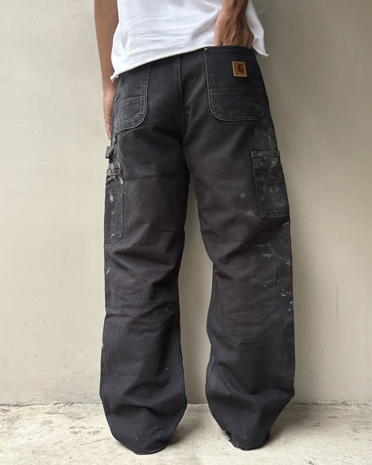 Carhartt Faded Black Painters Carhartt Double Knee Pants Size US 31 - 5 Thumbnail
