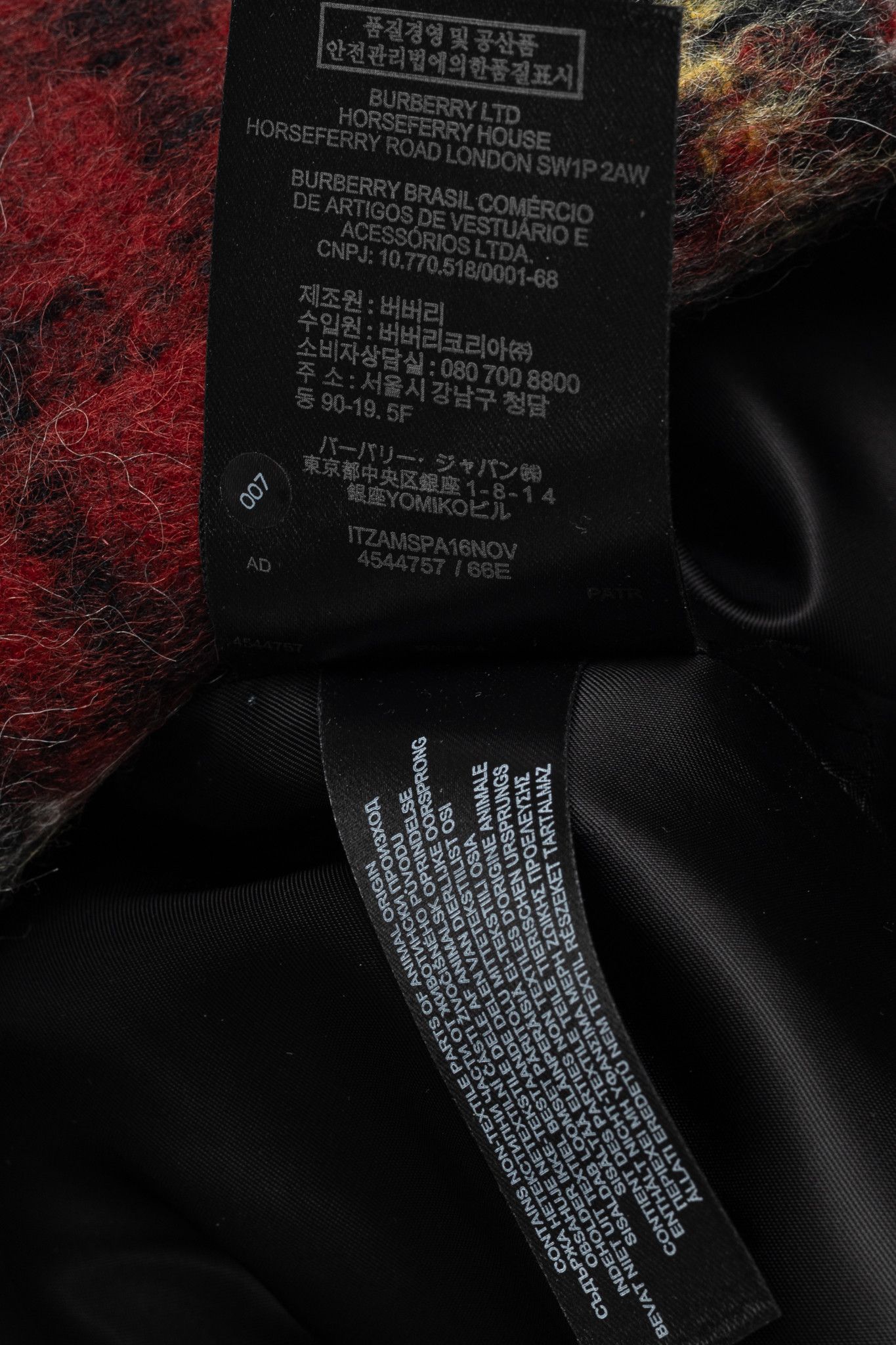 Burberry Burberry AW/16 Runway Red Tartan Wool-Blend Coat Size XS / US 0-2 / IT 36-38 - 12 Thumbnail