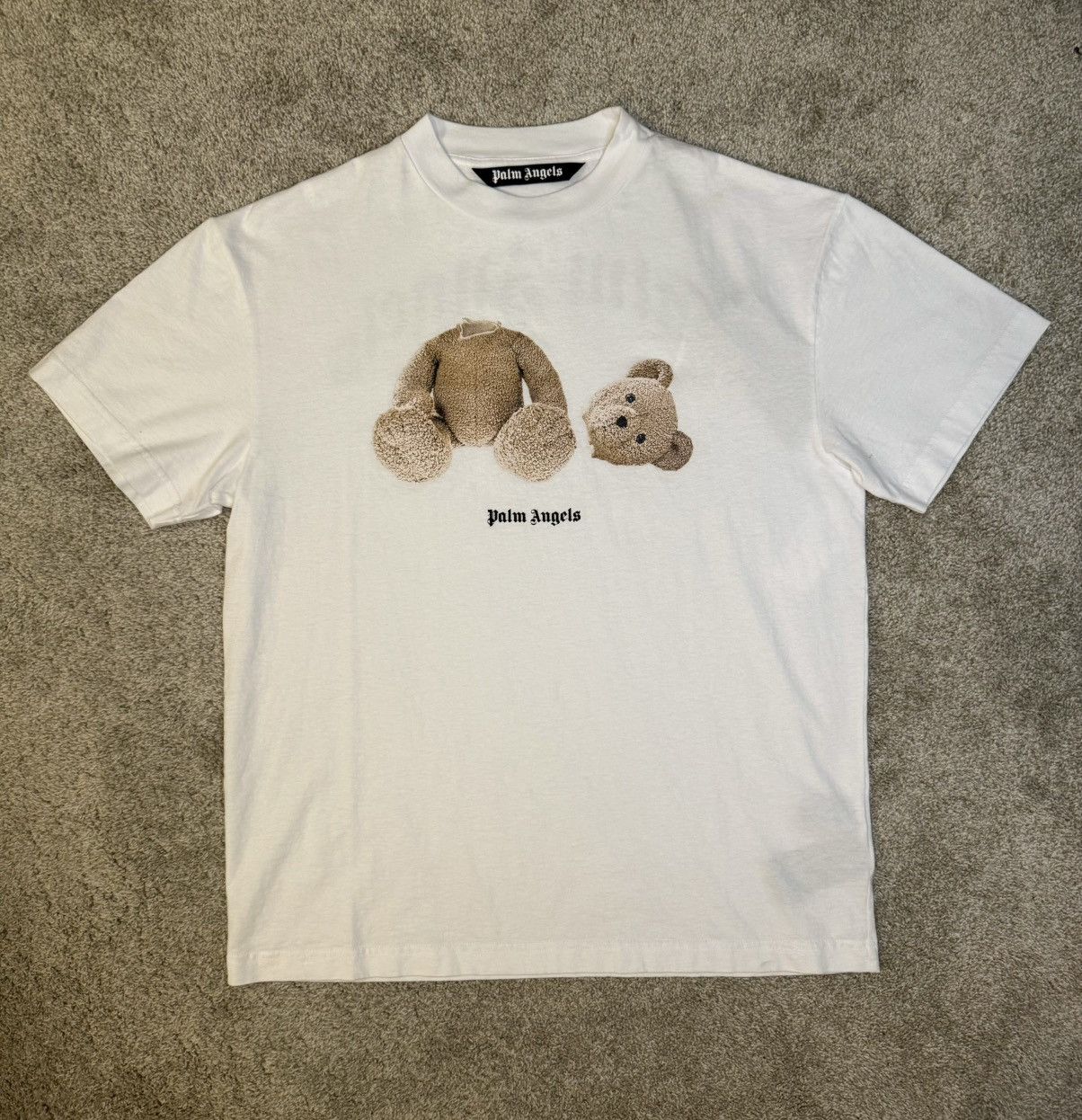 Palm Angels Palm Angels Bear T-Shirt (White) Size US S / EU 44-46 / 1 - 1 Thumbnail
