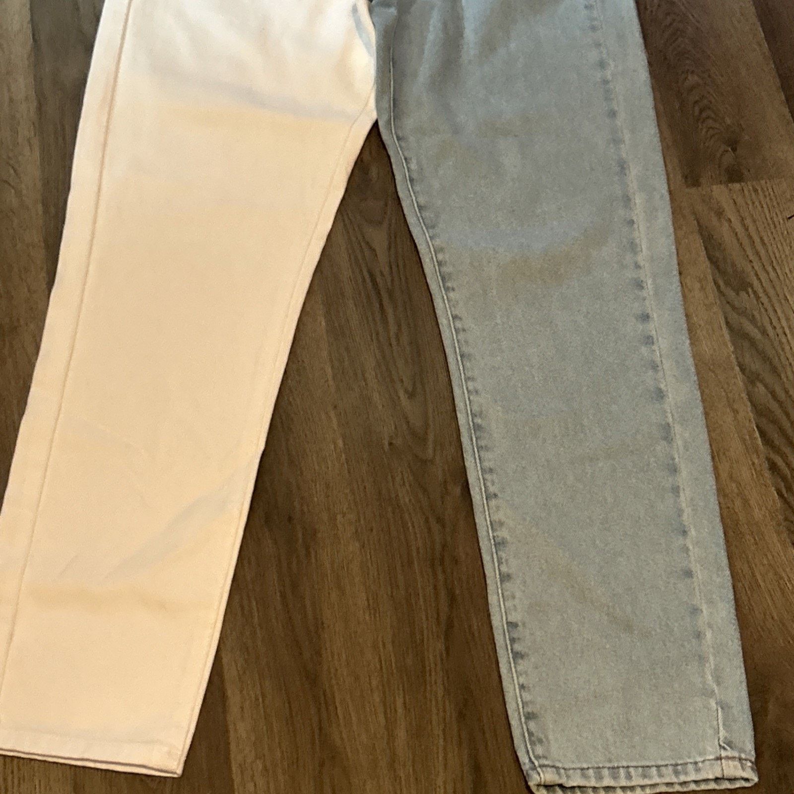 Other Adika Size Small Women’s Two Toned White & Denim Jeans New Size 26" / US 2 / IT 38 - 4 Thumbnail