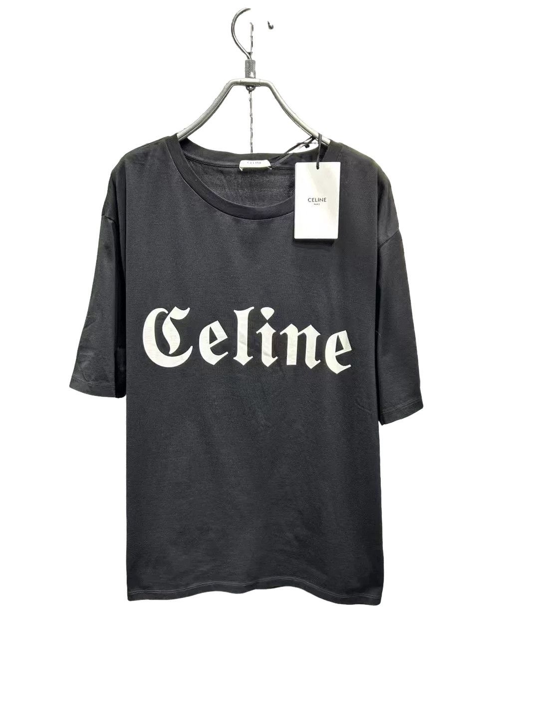 Celine × Hedi Slimane GOTHIC LOGO TEE | Grailed