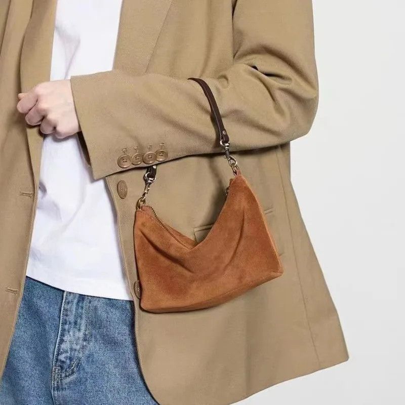 Designer × Vintage Minimalist Brown Mini Handbag Size ONE SIZE - 5 Thumbnail