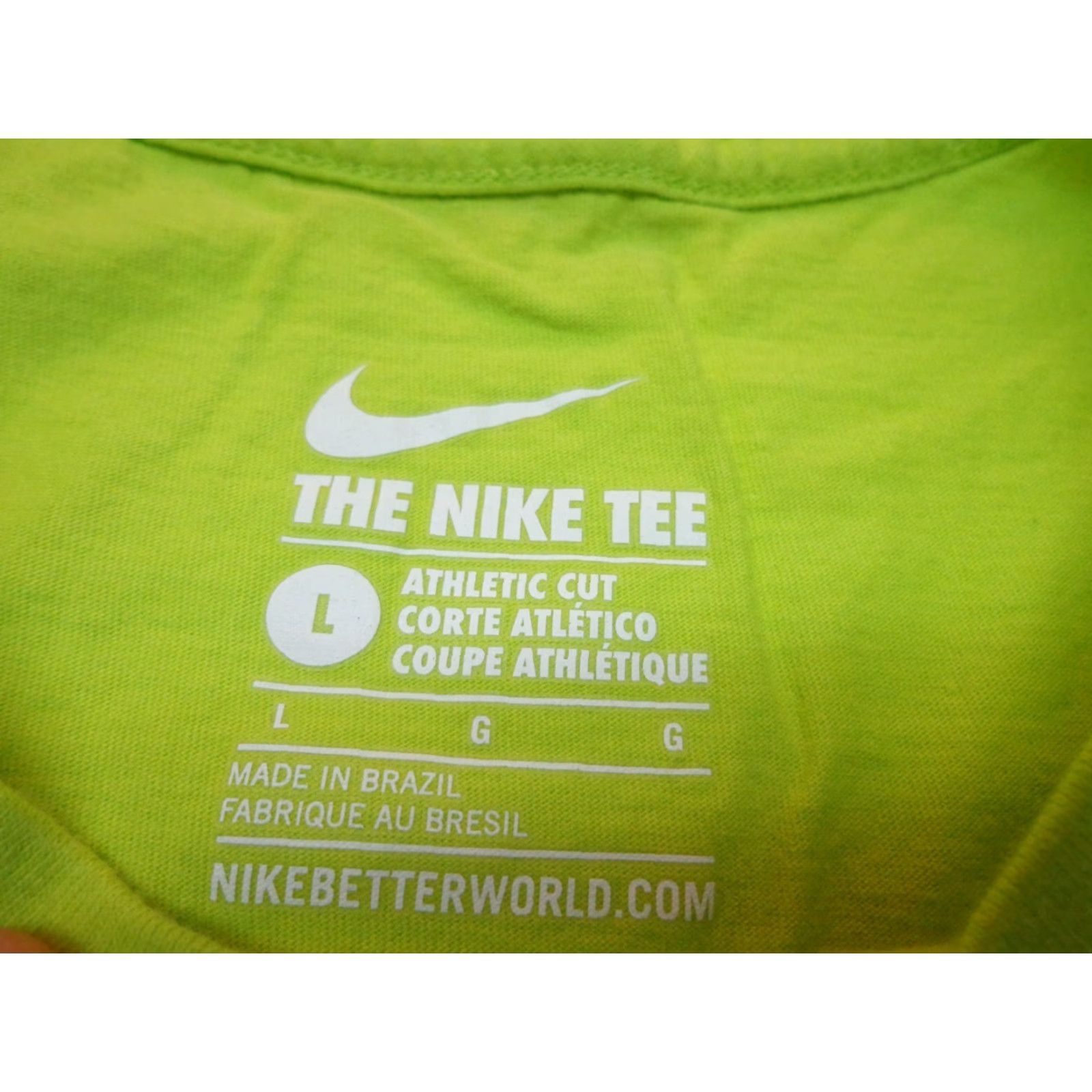Nike Nike Rio 2016 Just Do It T Shirt Run Small Athletic Cut Mens L Green Logo Short Sleeve Crew Neck Olympic Rio 2016 T-Shirt Size US L / EU 52-54 / 3 - 5 Thumbnail