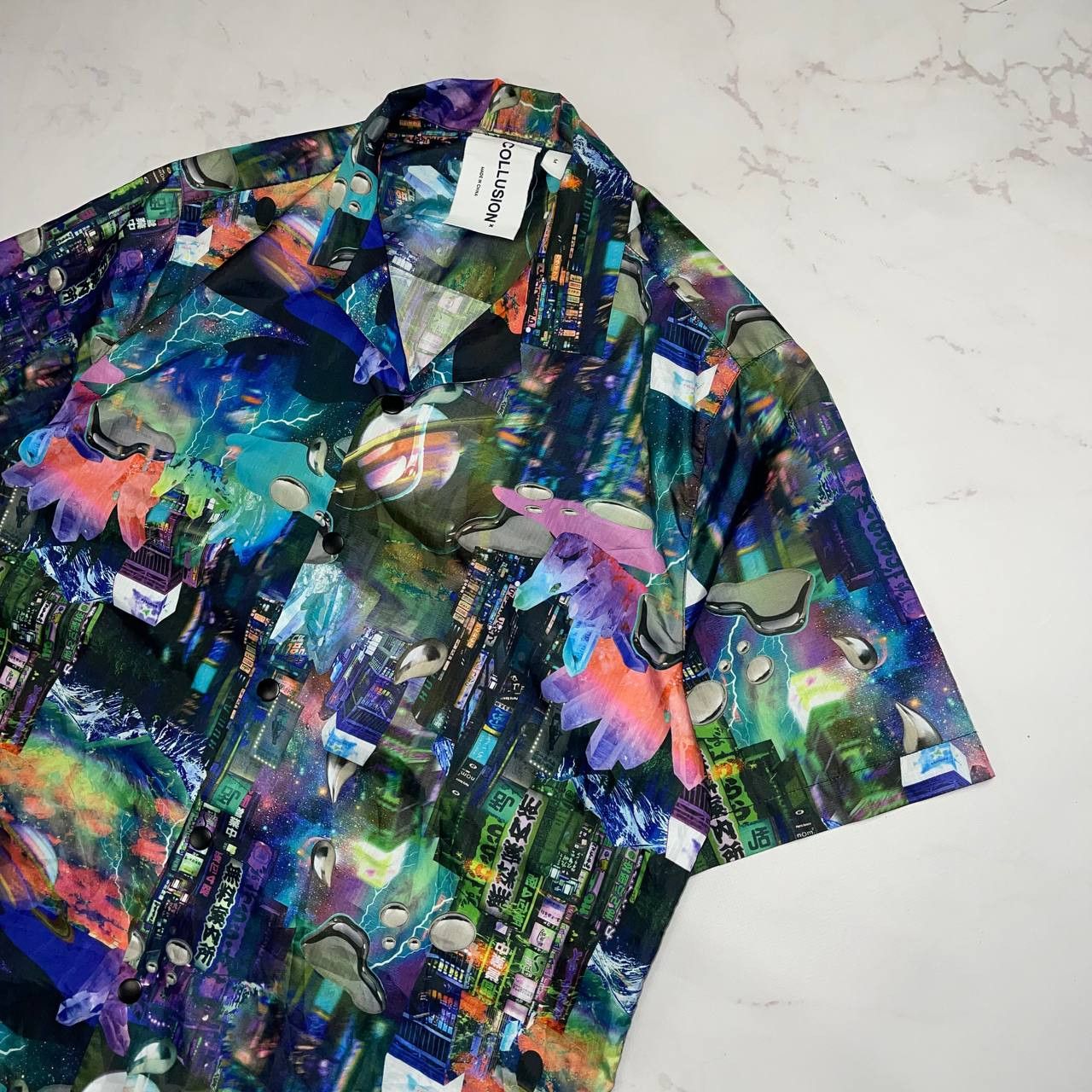 Vintage Avant-Garde x streatwear cropped shirt size m cosmos Size US M / EU 48-50 / 2 - 4 Thumbnail