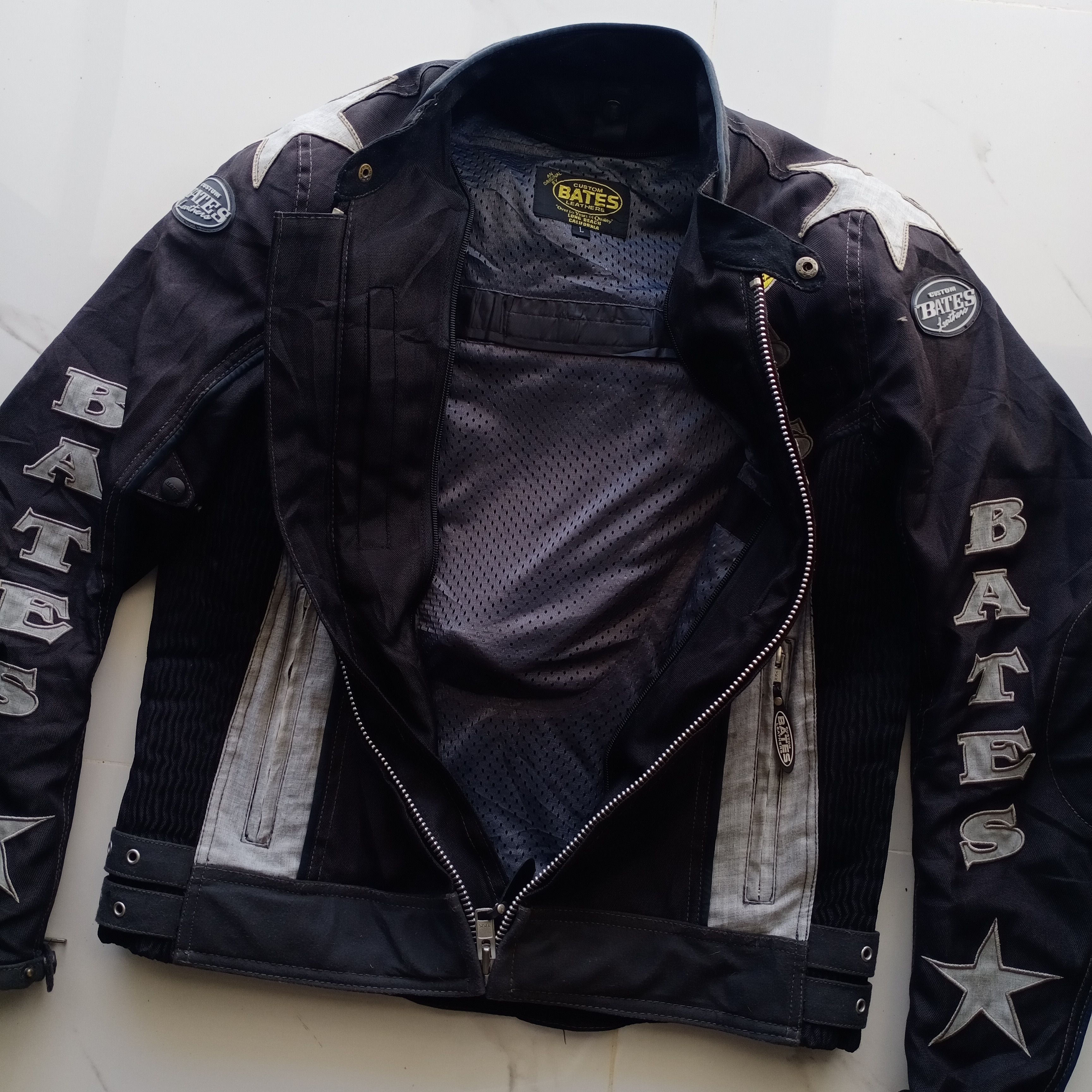 Bates Hats Custom Bates Leathers Motorcycle Biker USA Jacket Vintage Size US L / EU 52-54 / 3 - 7 Thumbnail
