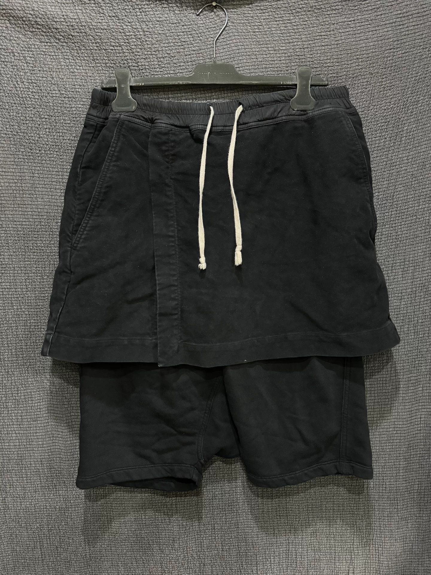 Rick Owens rick owens thick cotton layered shorts Size US 27 - 1 Thumbnail