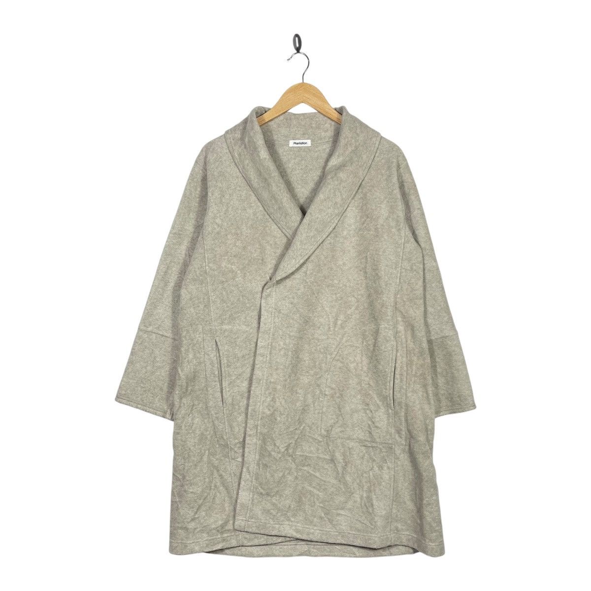 Issey Miyake Plantation Issey Miyake Shawl Collar Coat Grey Minimalist Size US M / EU 48-50 / 2 - 1 Thumbnail