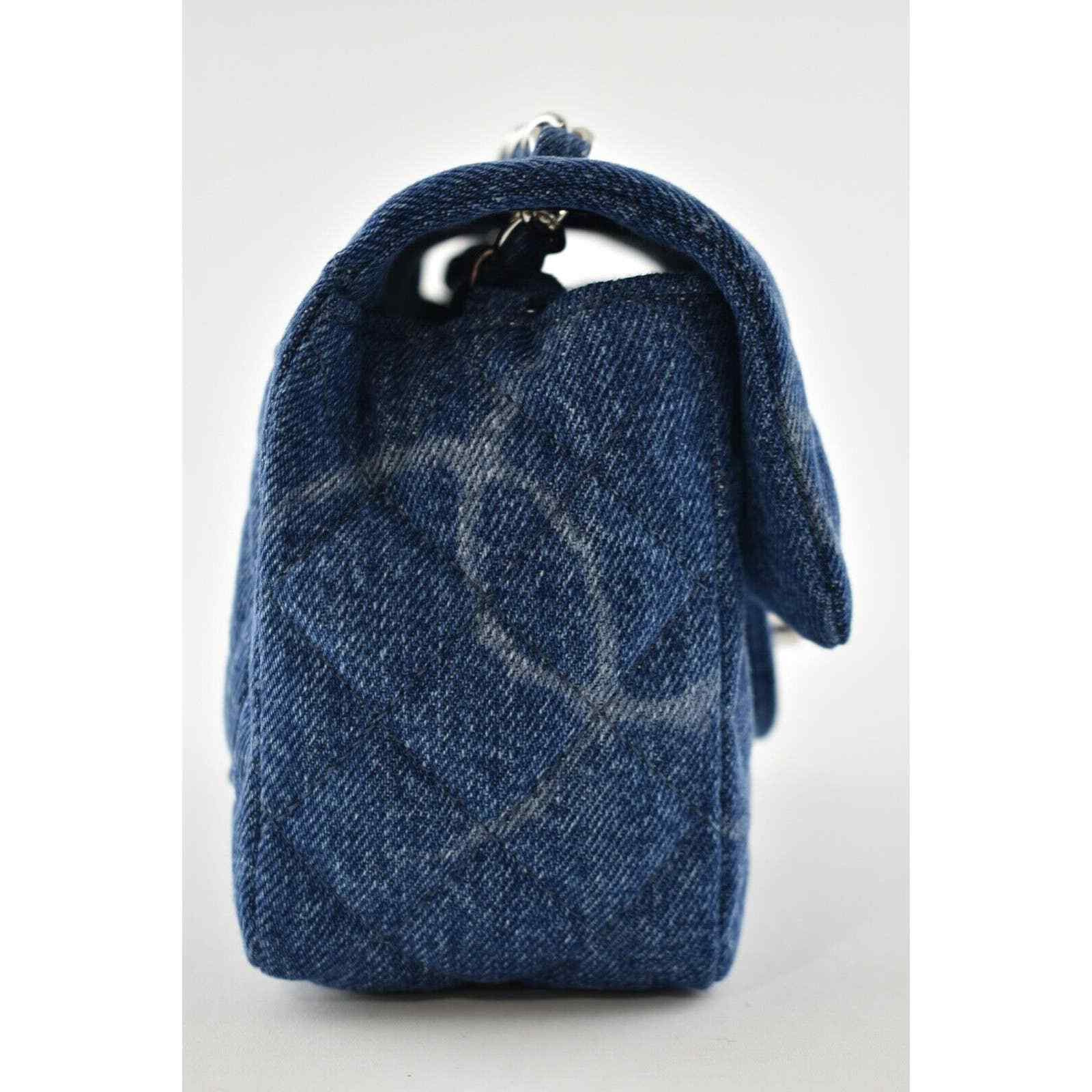 Chanel Chanel Mini Square Quilted Silver Chain Crossbody Bag Size ONE SIZE - 6 Thumbnail