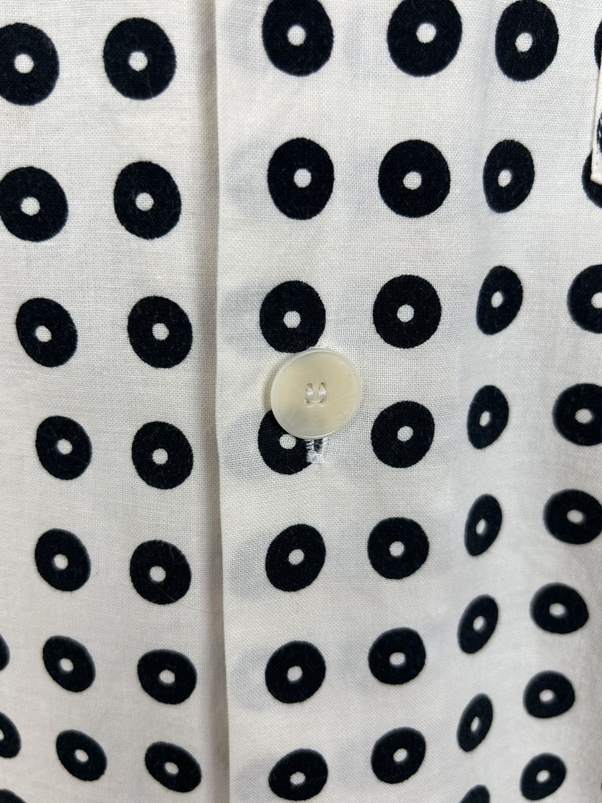 A.P.C. APC Allover Circle Ornament Cotton Button Up Shirt Size 3 Size M / US 6-8 / IT 42-44 - 4 Thumbnail