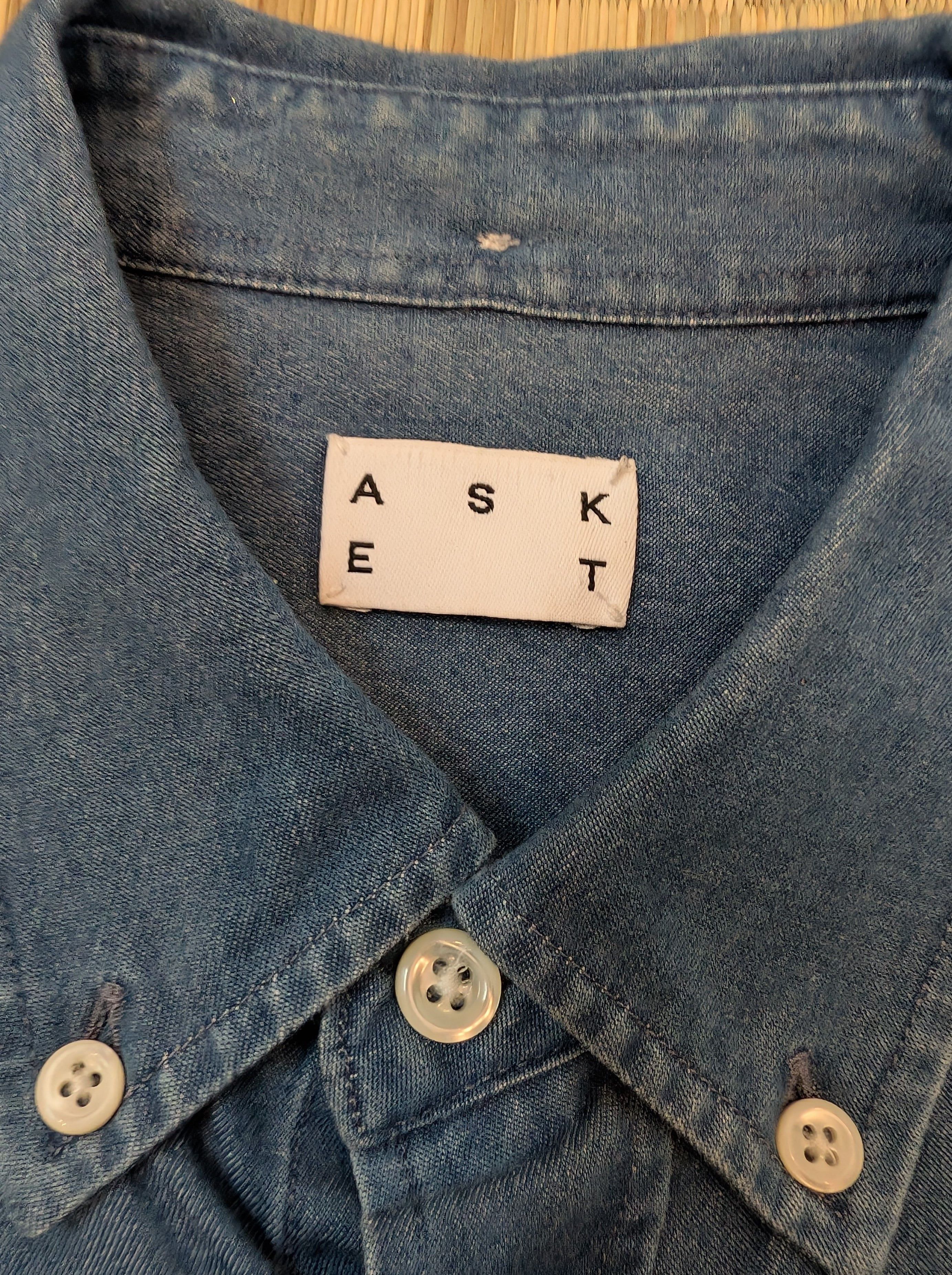 Asket Asket The Denim Shirt Mid Wash Made in Portugal Size US S / EU 44-46 / 1 - 3 Thumbnail