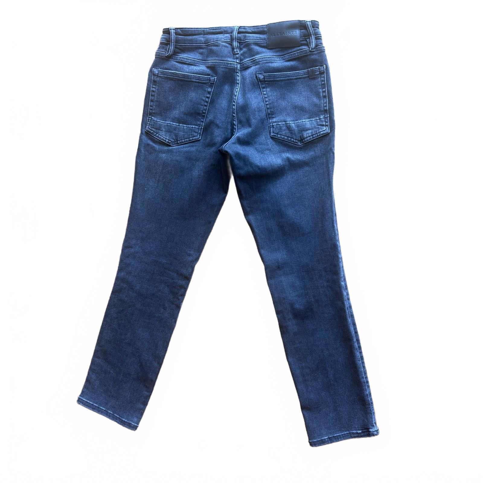 Allsaints AllSaints Sid Black Skinny Fit Denim Jeans 30/30 Size US 30 / EU 46 - 6 Thumbnail